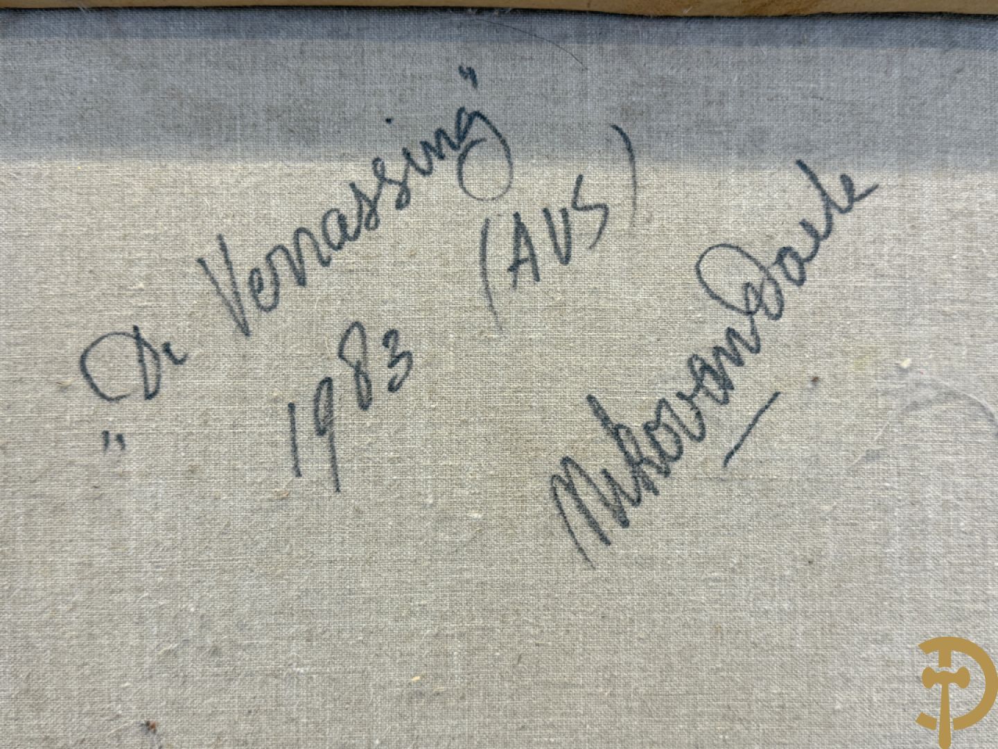 VAN DAELE Nico getekend verso 1983 