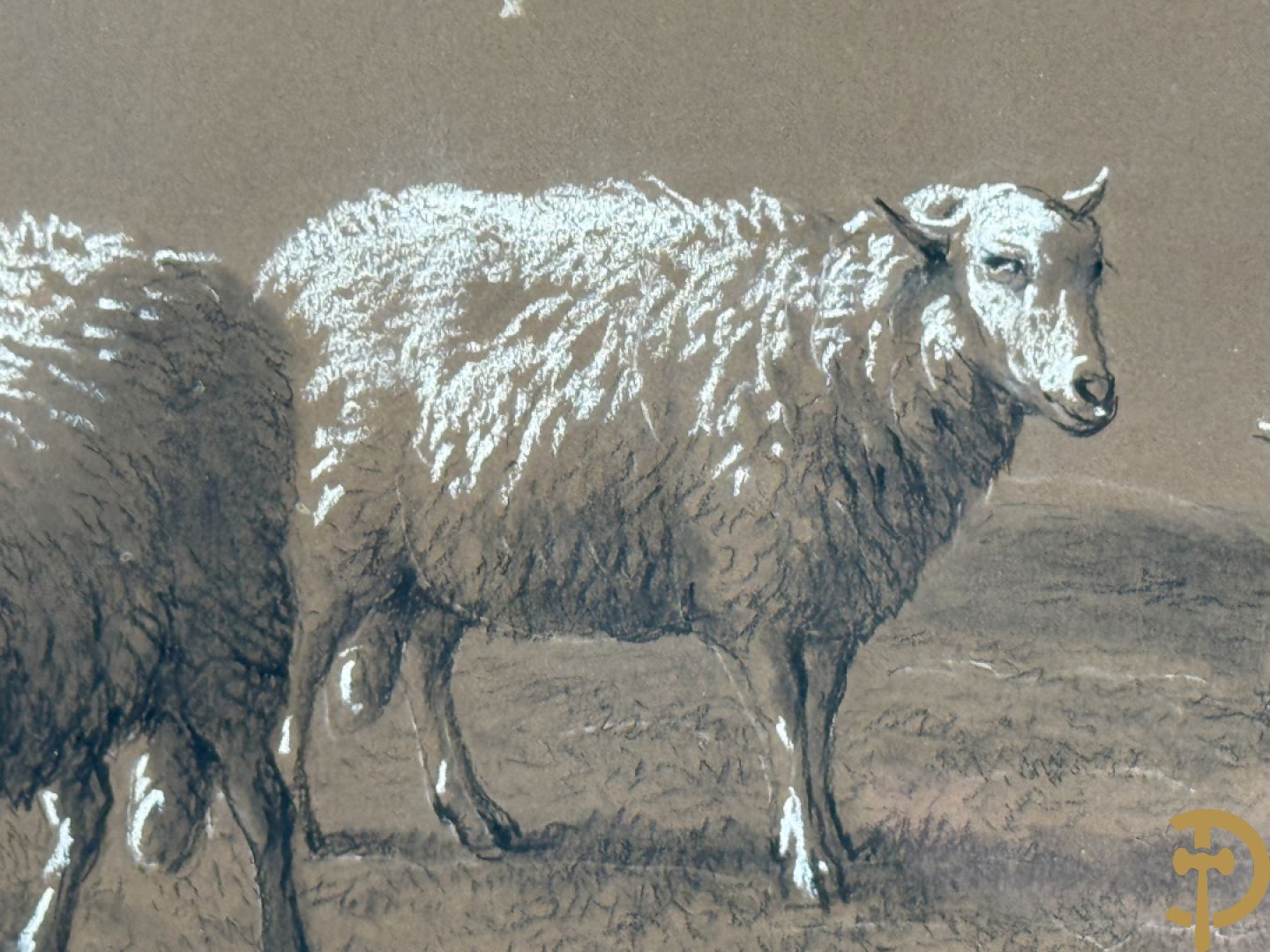 VERBOECKHOVEN Eugène getekend f.1877 