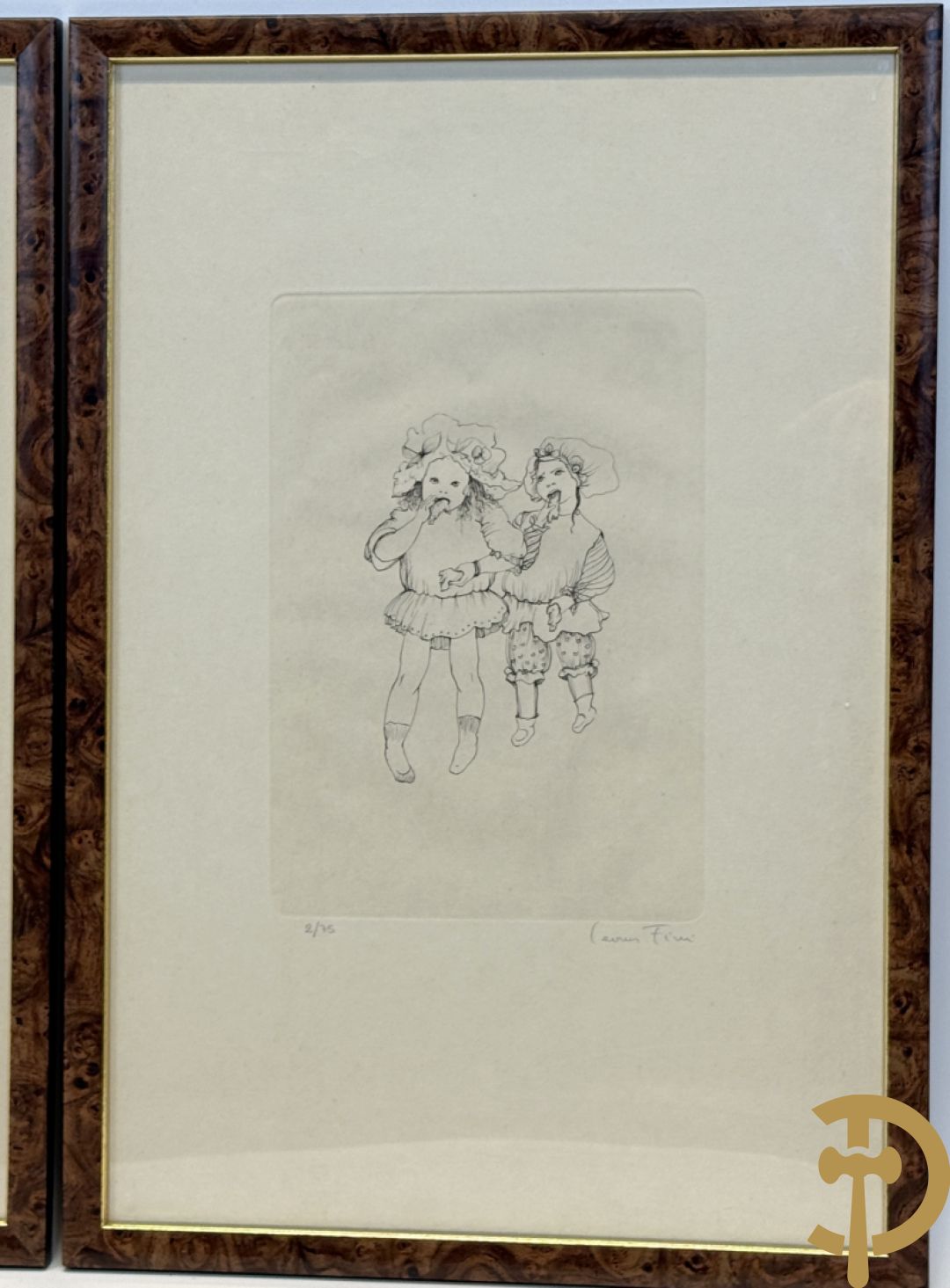 FINI Leonor getekend - Reeks van 4 gravures met meisjes - 2/75