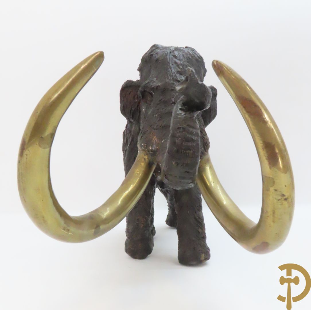 Ongetekend decoratief bronzen beeld van een mammoet