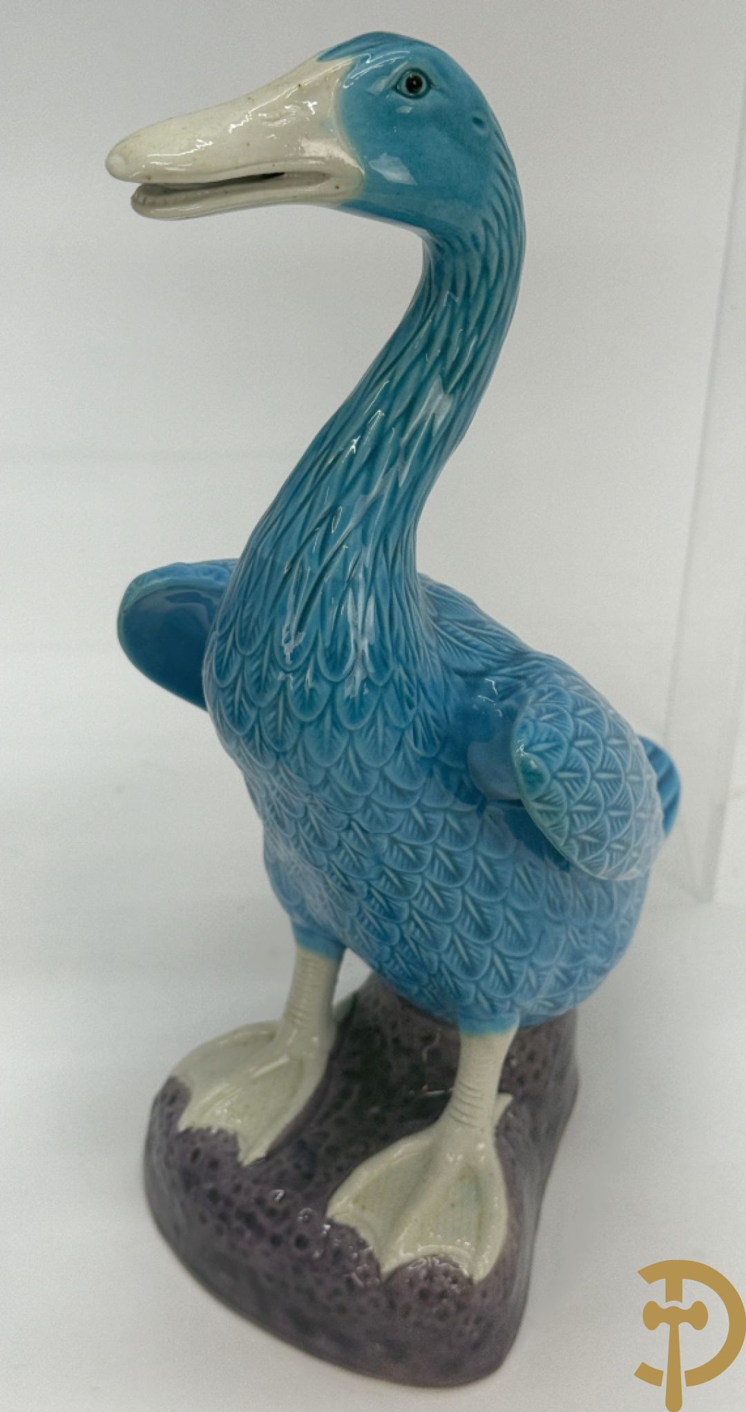 Vier paar porseleinen eenden + vaasje