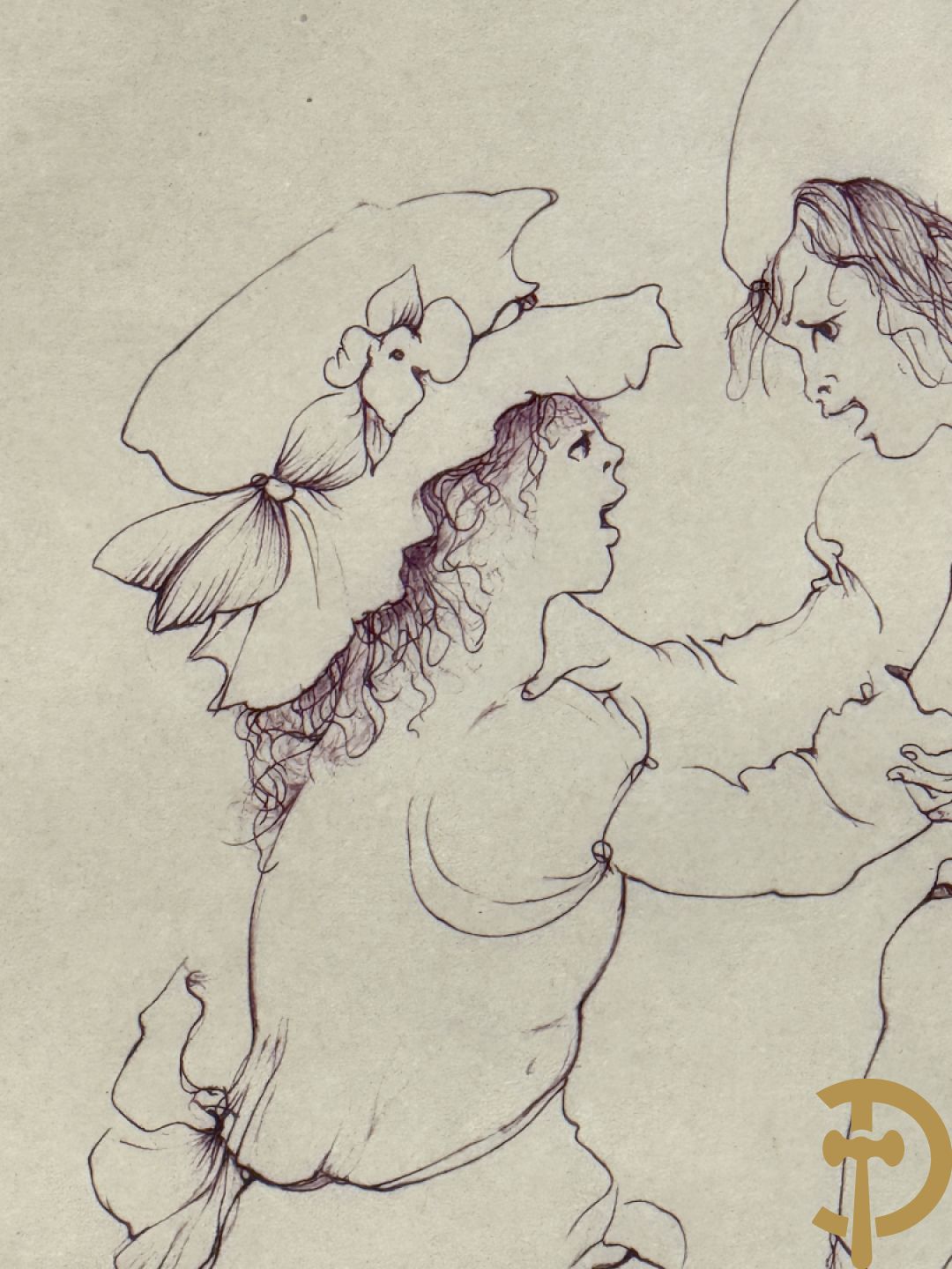 FINI Leonor getekend - Reeks van 4 gravures met meisjes - 2/75