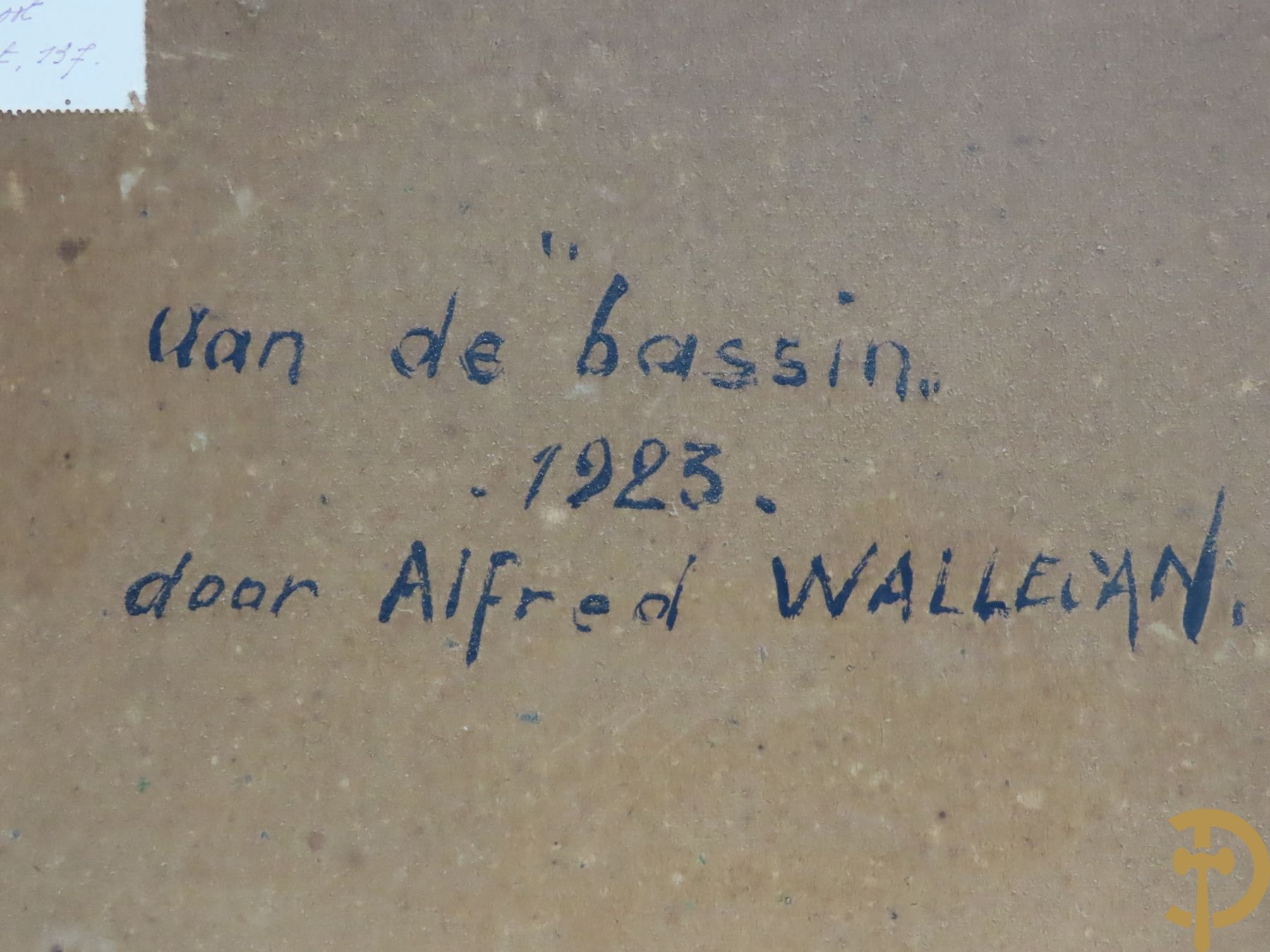 WALLECAN Fred. getekend 1923 (verso) 