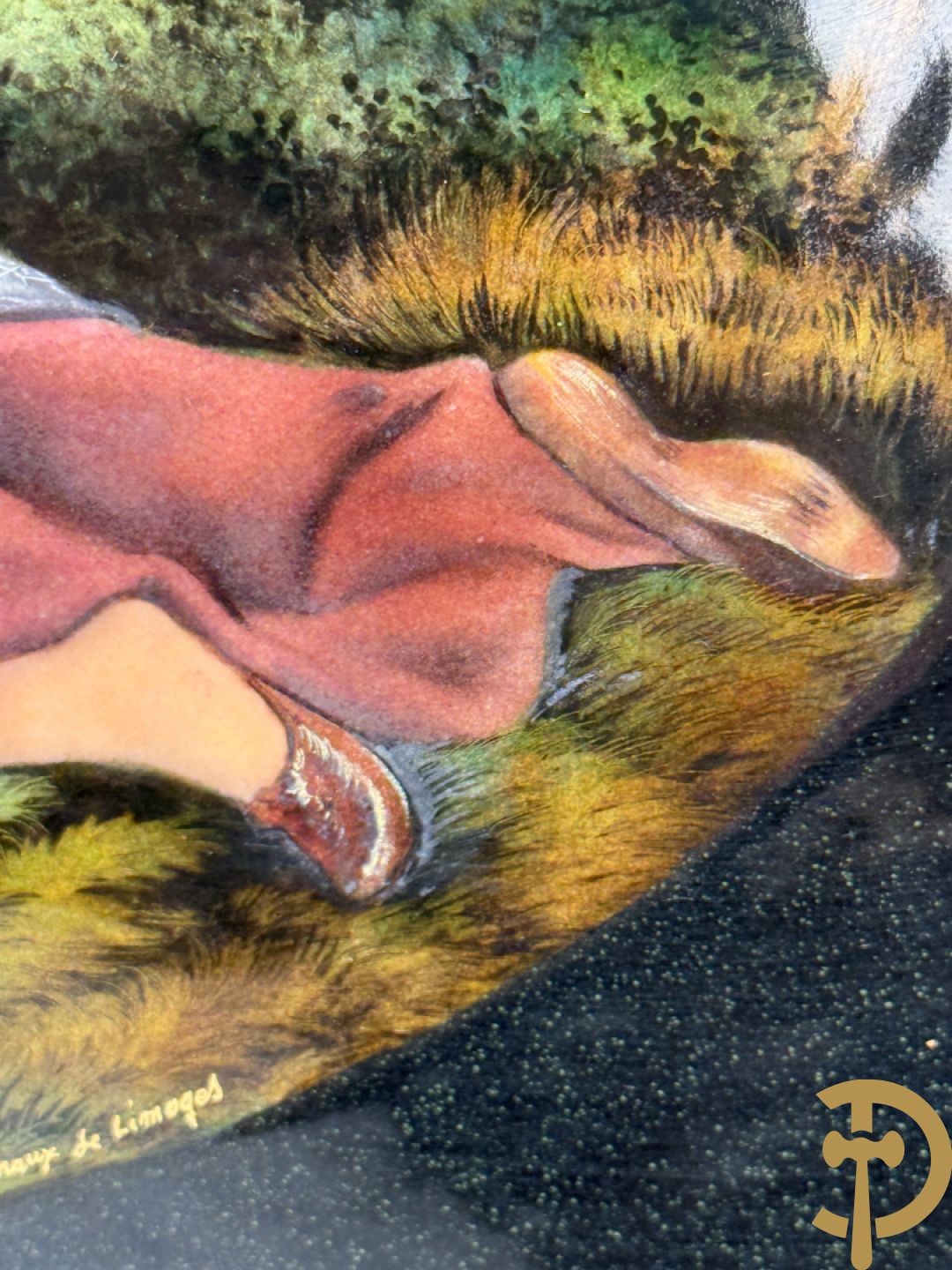 GRAFEUIL A. getekend Emaux de Limoges 