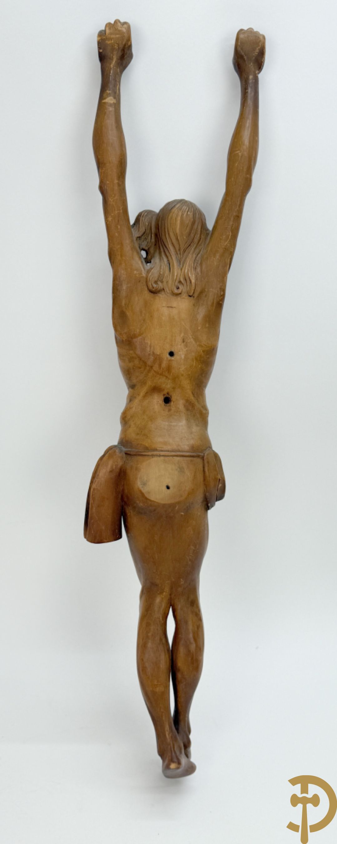 Gesculpteerde houten Jansenistische corpus