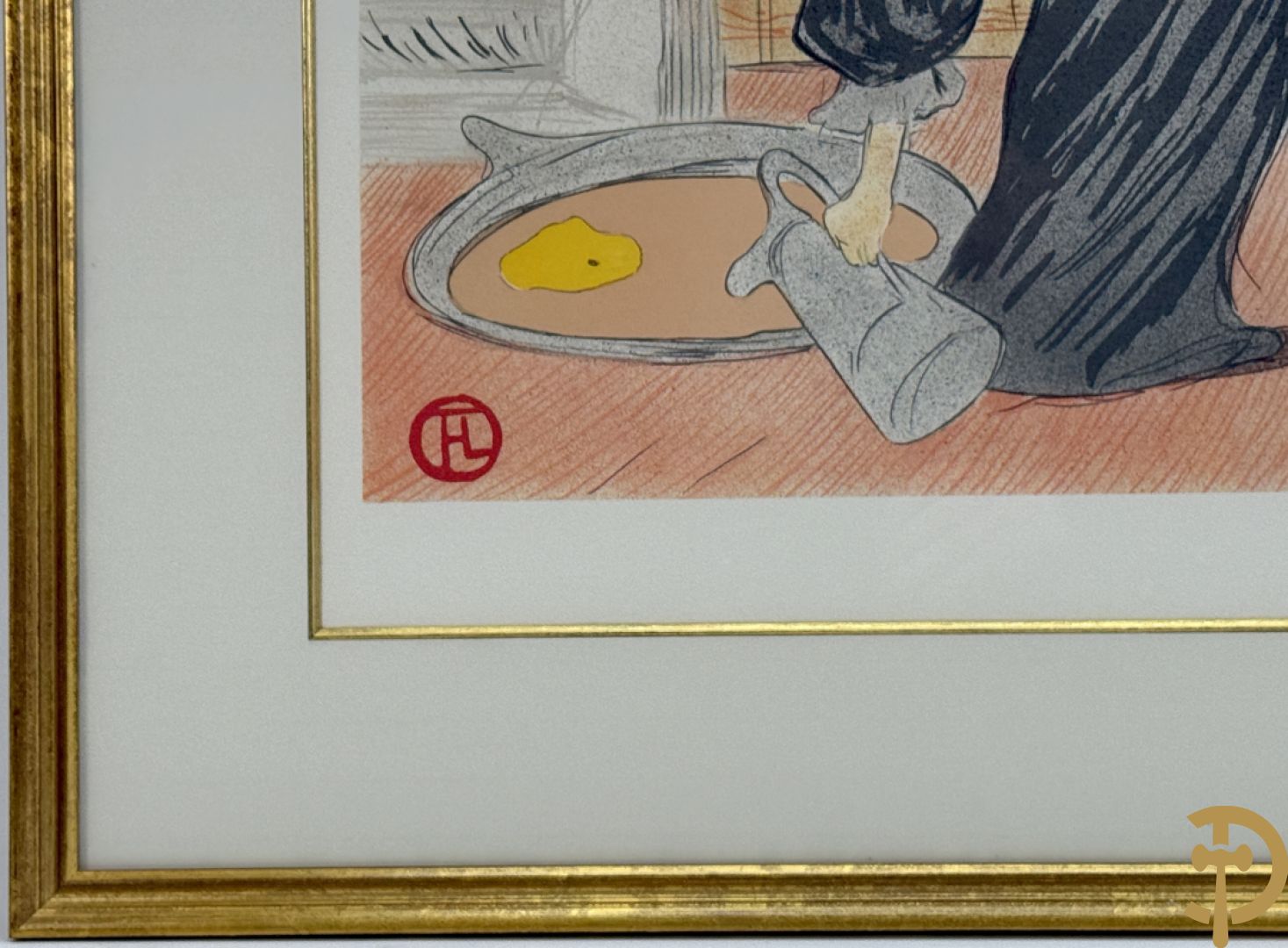 T.L. gemonogrammeerd (Toulouse Lautrec) 