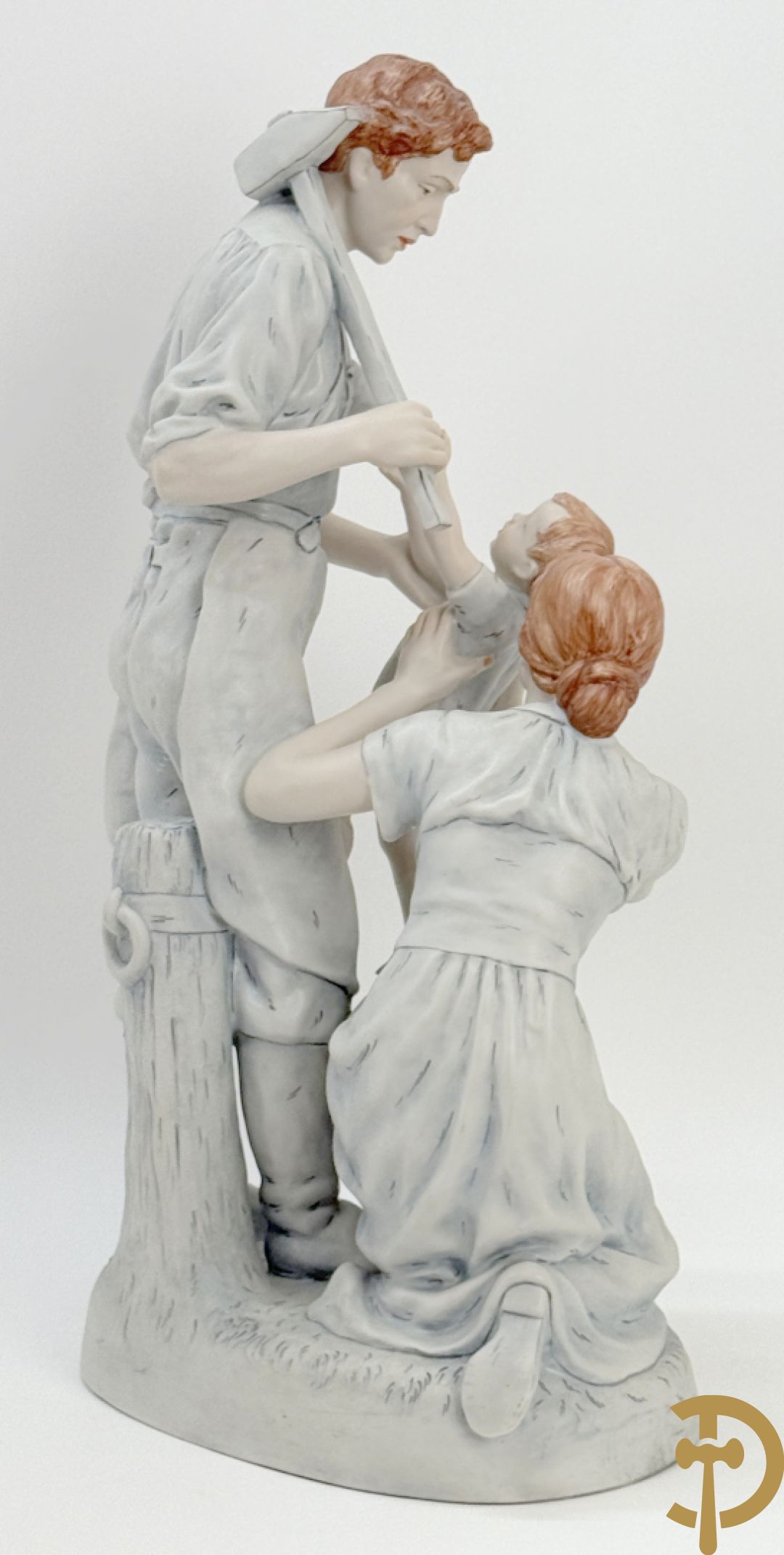 Royal Dux beeld van smid met vrouw en kind, nummer 11559