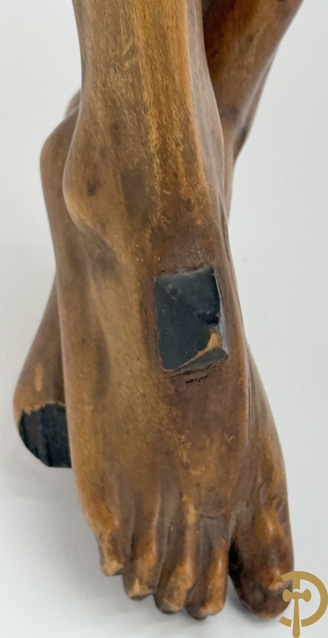 Gesculpteerde houten Jansenistische corpus