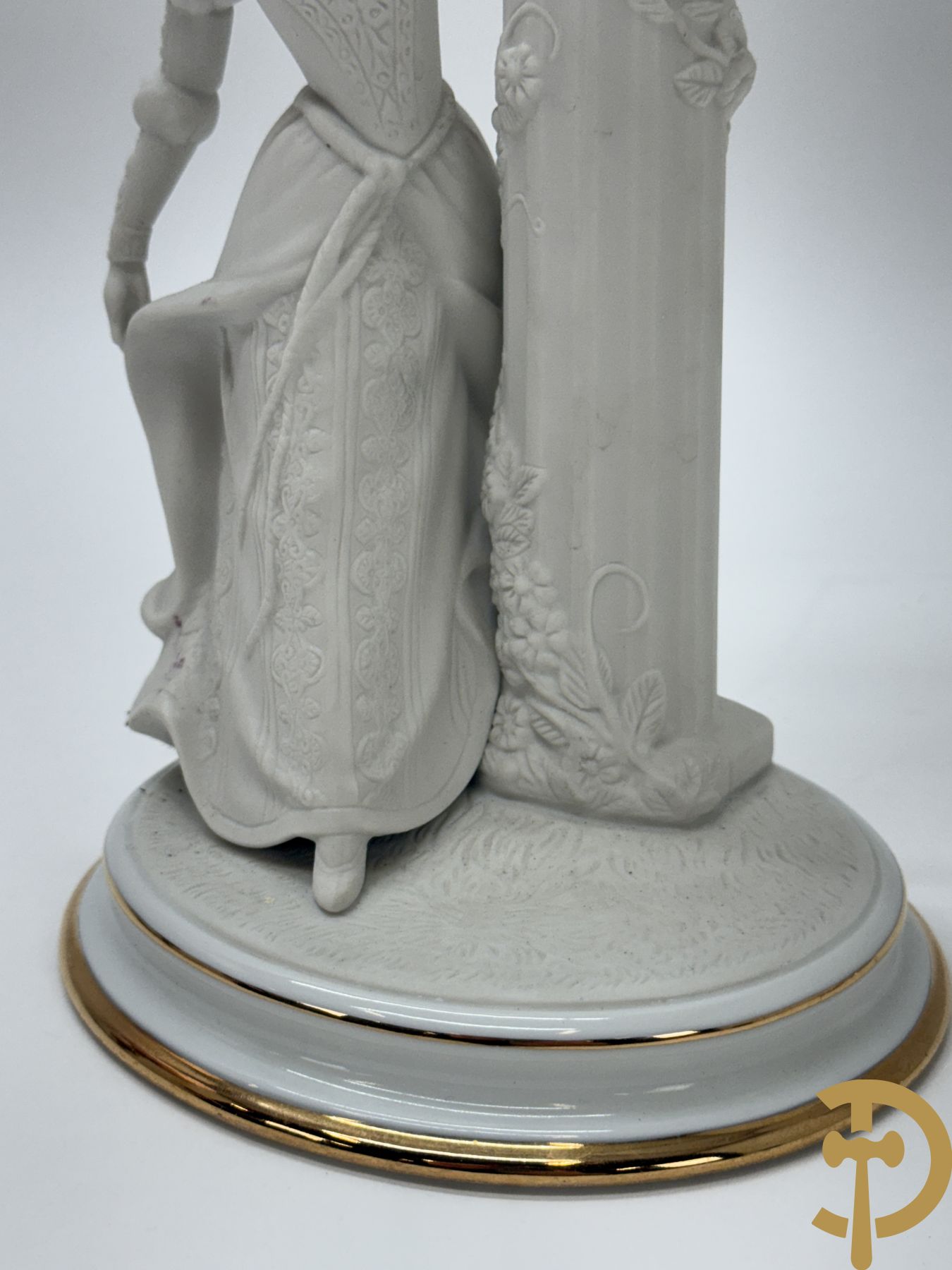 Paar porseleinen kandelaars van Franklin Mint 1986 uit de Romeo & Julia collection