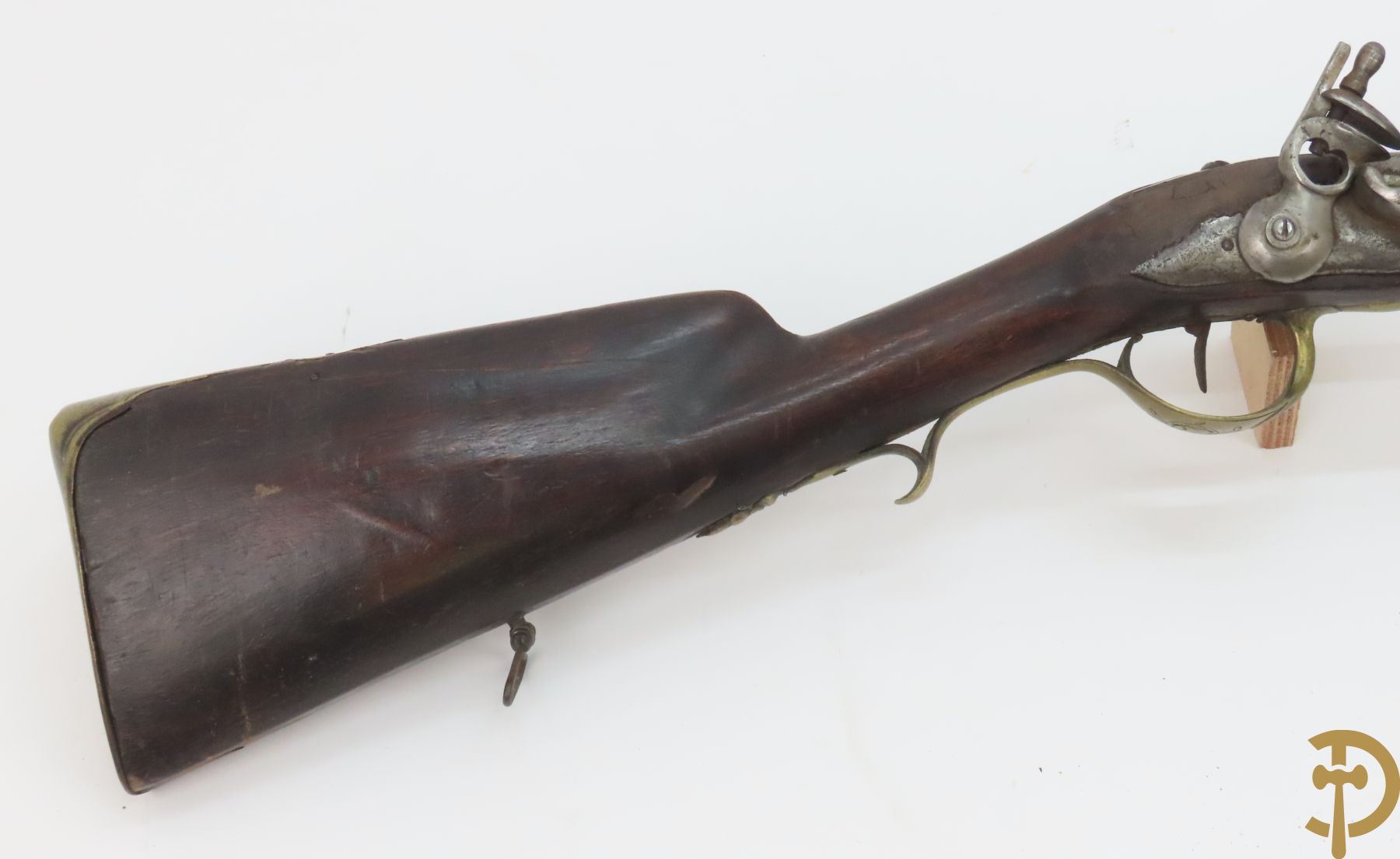 Antiek silex geweer met opstamper - (Antiek sierwapen daterend voor 1893 - kopers gebonden aan de Belgische wetgeving)