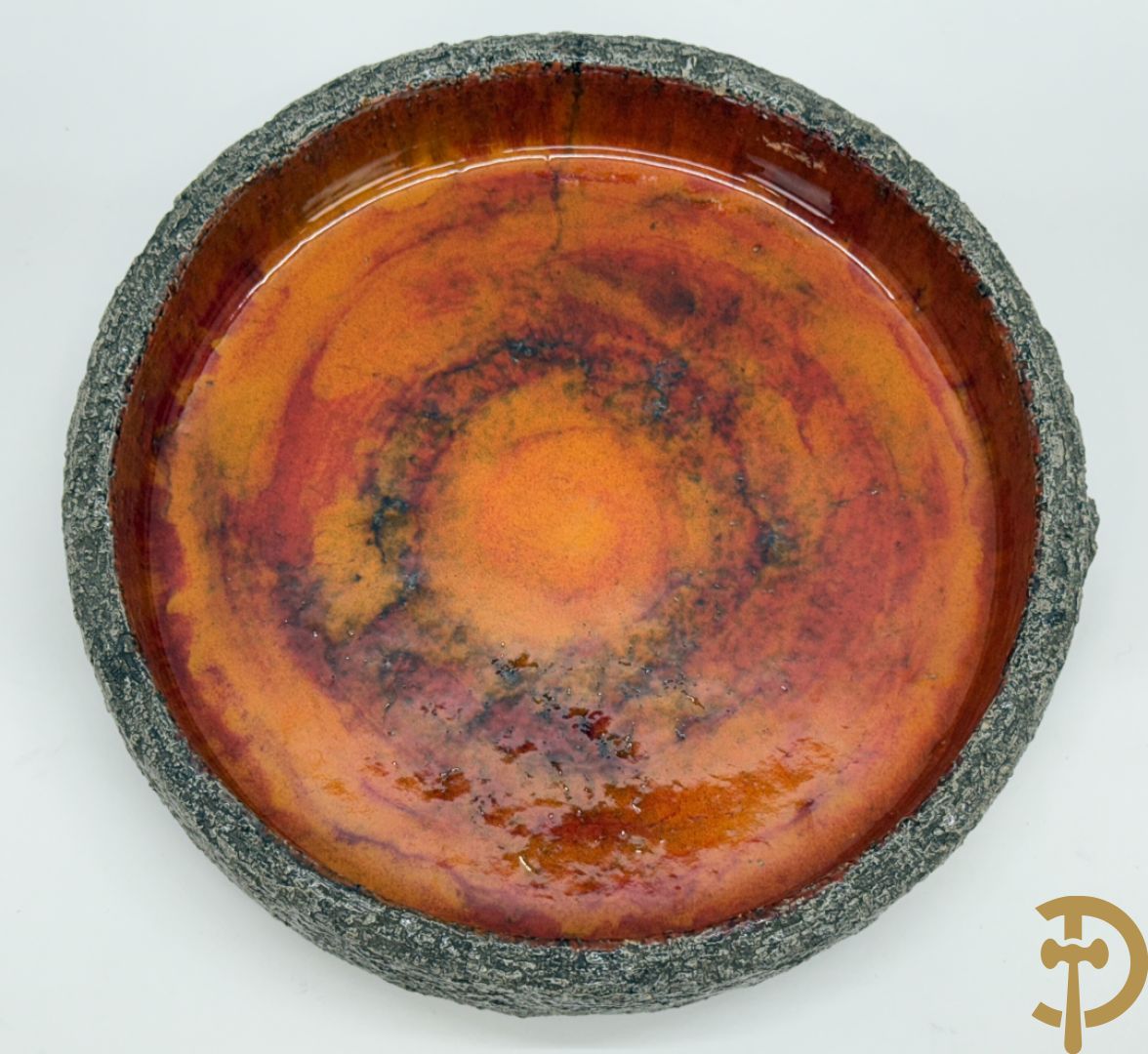 Vier keramieken vintage schalen