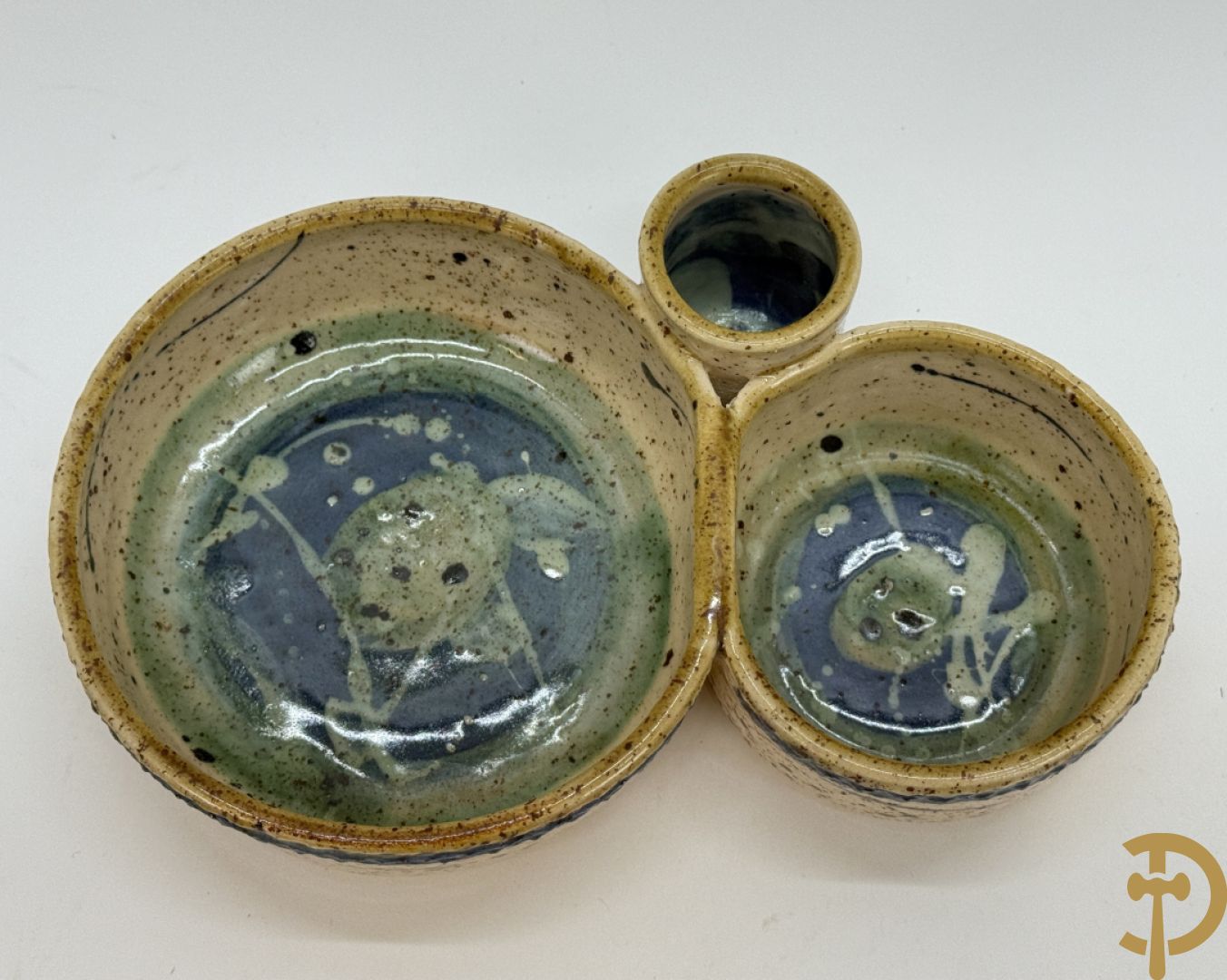 Vier keramieken vintage schalen