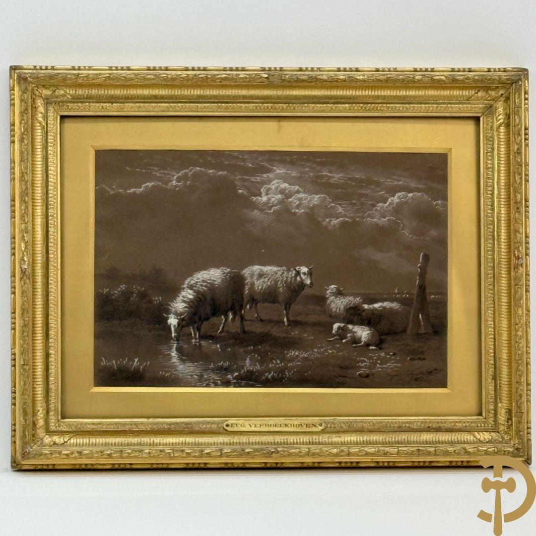 VERBOECKHOVEN Eugène getekend f.1877 