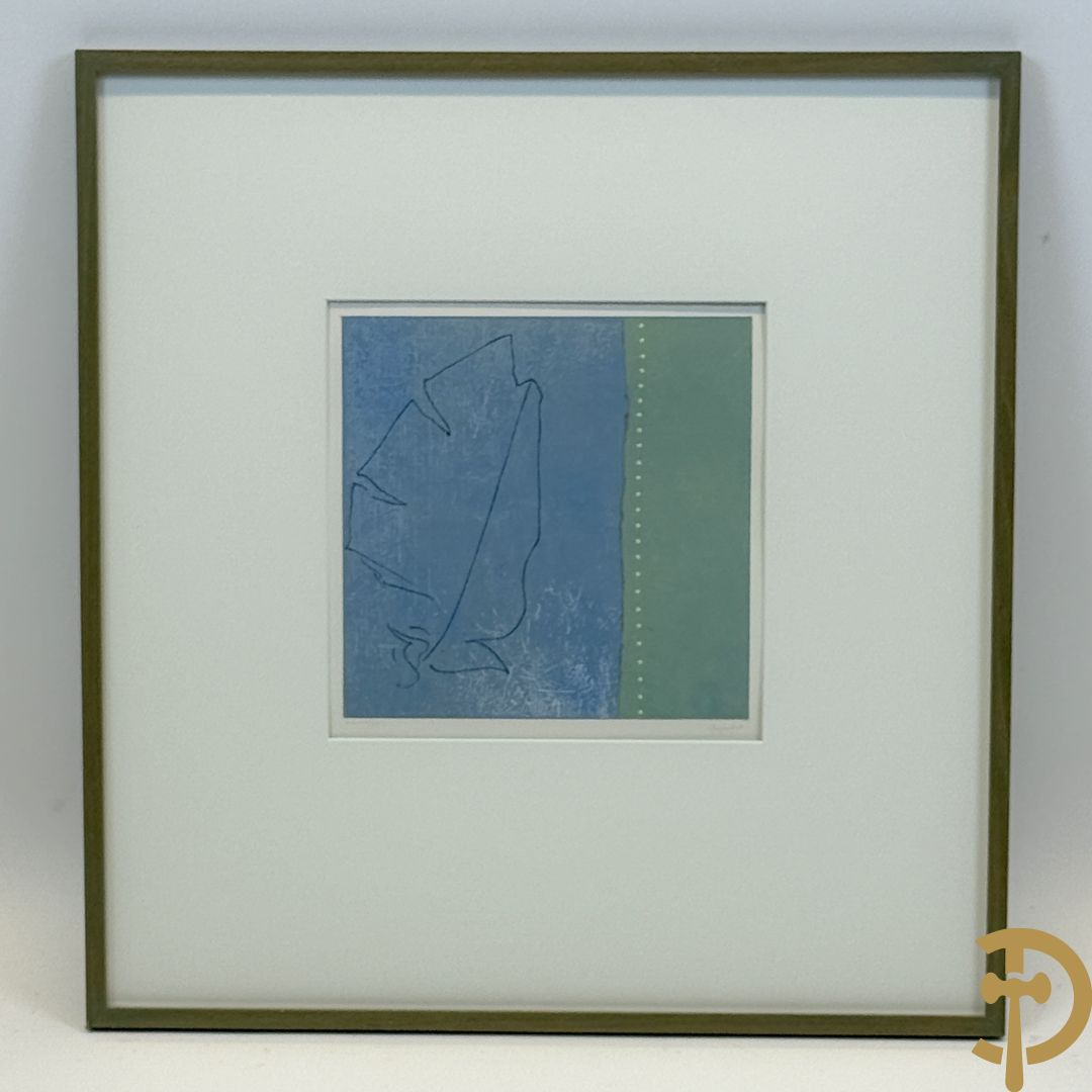 GOUJAUD 02 getekend 'Blad' monotype