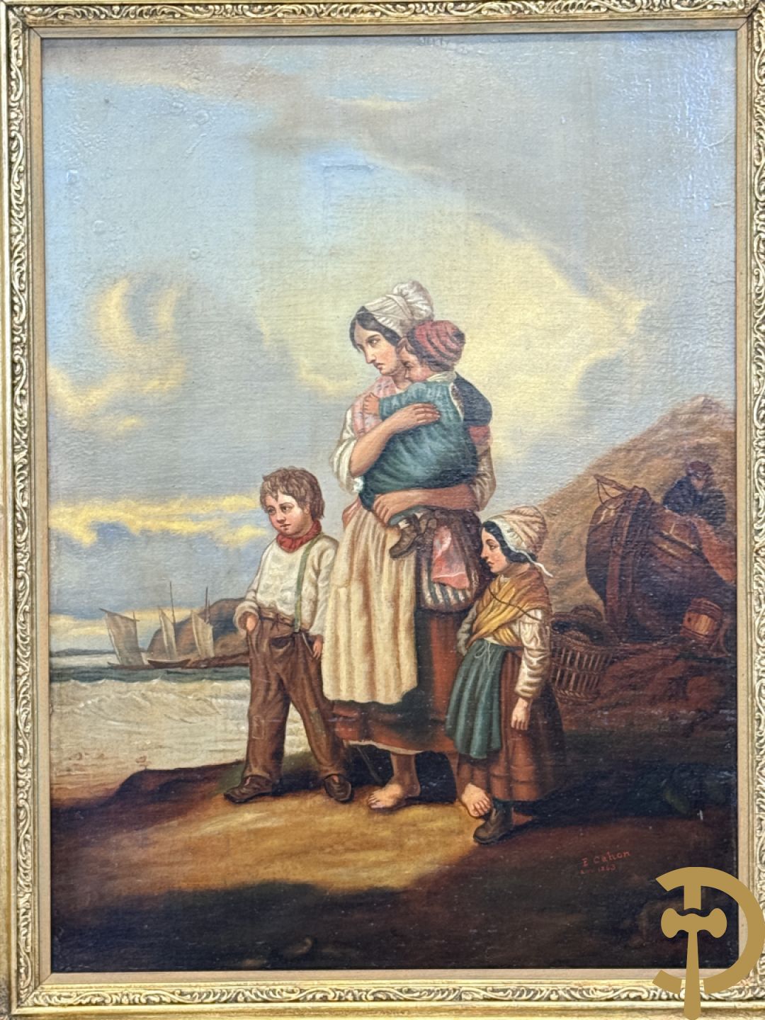 CAHON E. getekend Avril 1863 