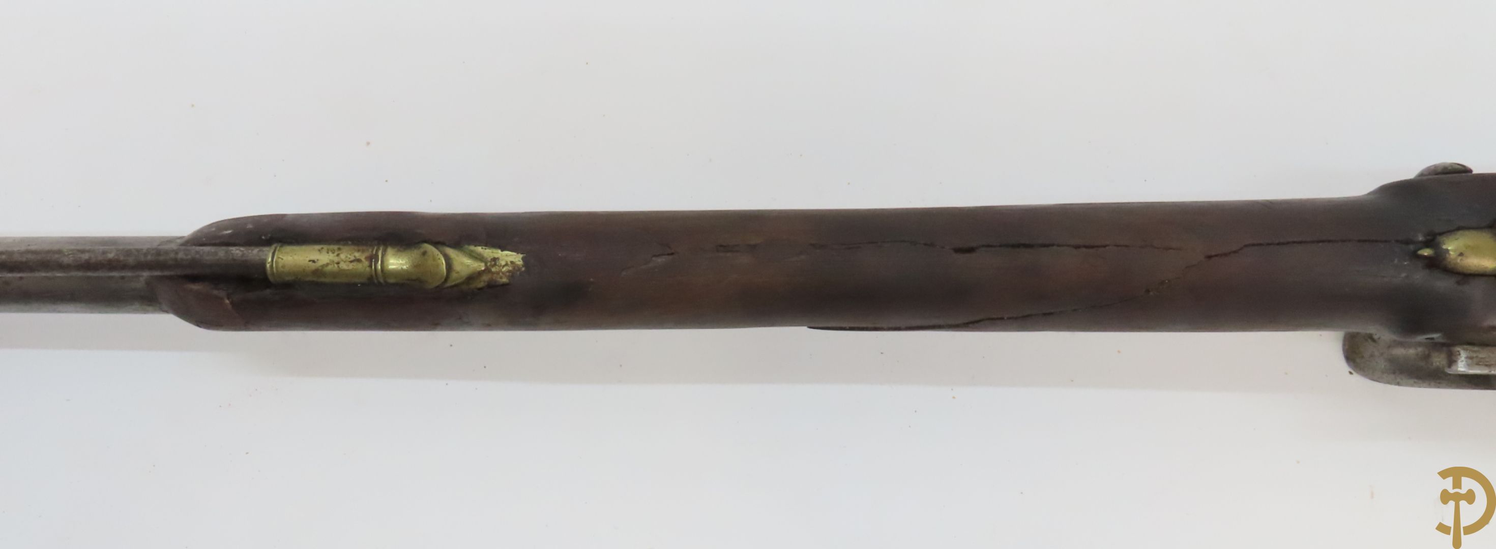 Antiek silex geweer met opstamper - (Antiek sierwapen daterend voor 1893 - kopers gebonden aan de Belgische wetgeving)