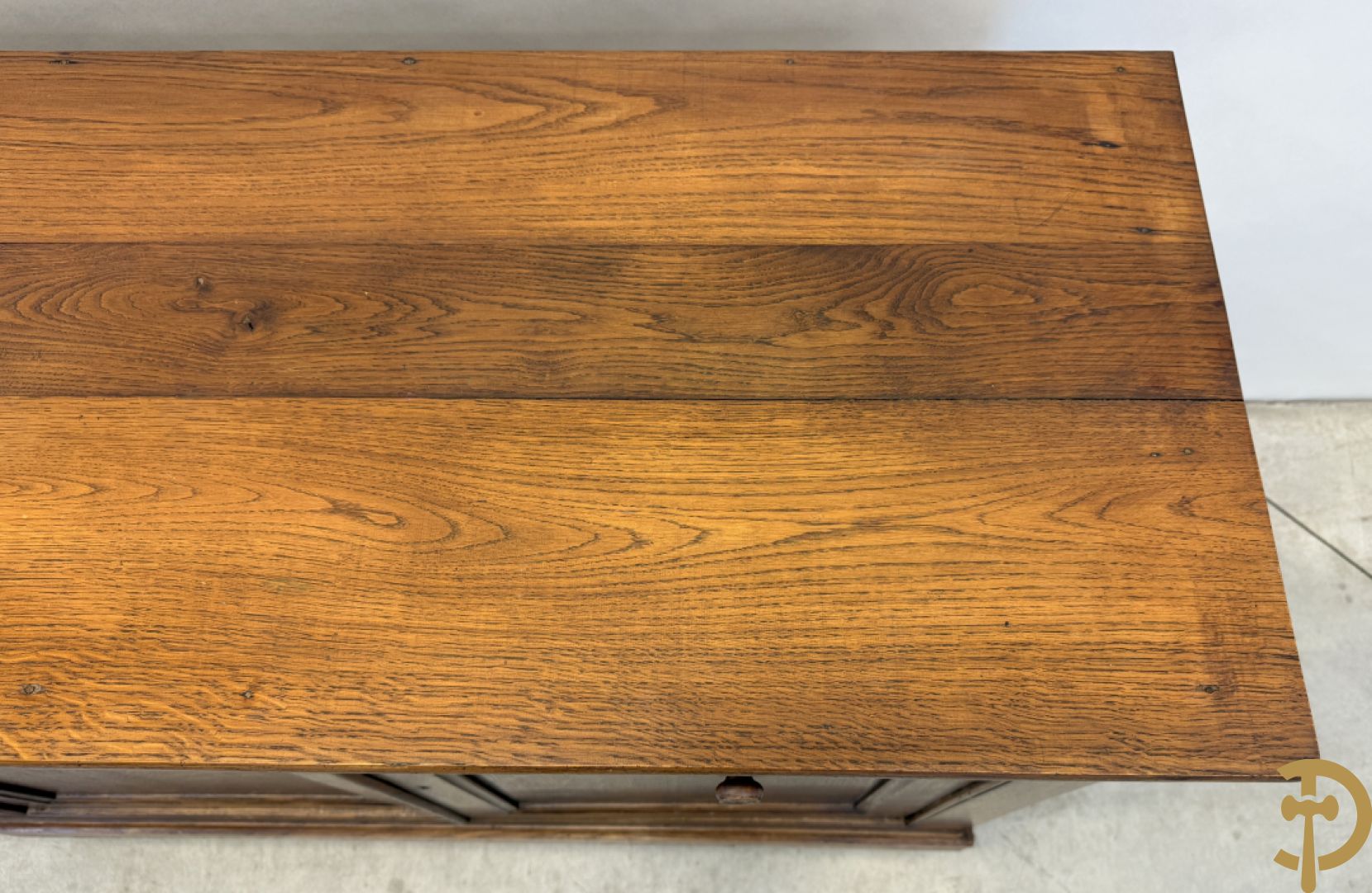 Masssief eiken tweedeursdresse Louis Philippe 19e