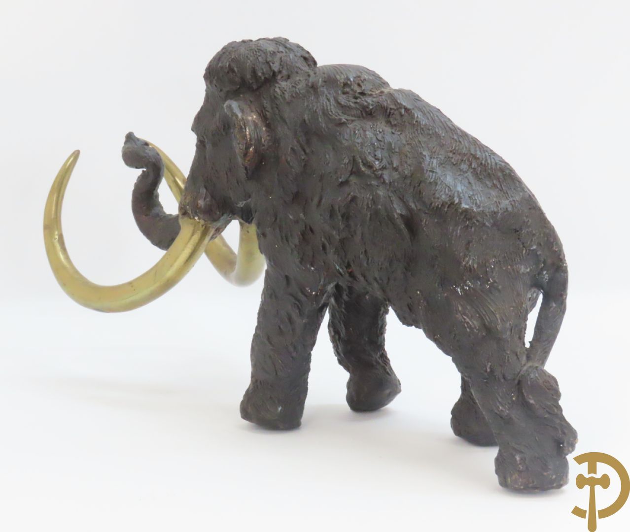 Ongetekend decoratief bronzen beeld van een mammoet
