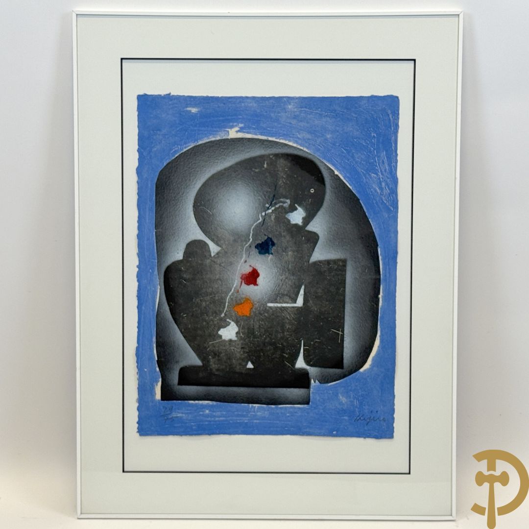 KIJNO getekend (Ladislas) 'Moderne figuratieve voorstelling' lithografie 29/75