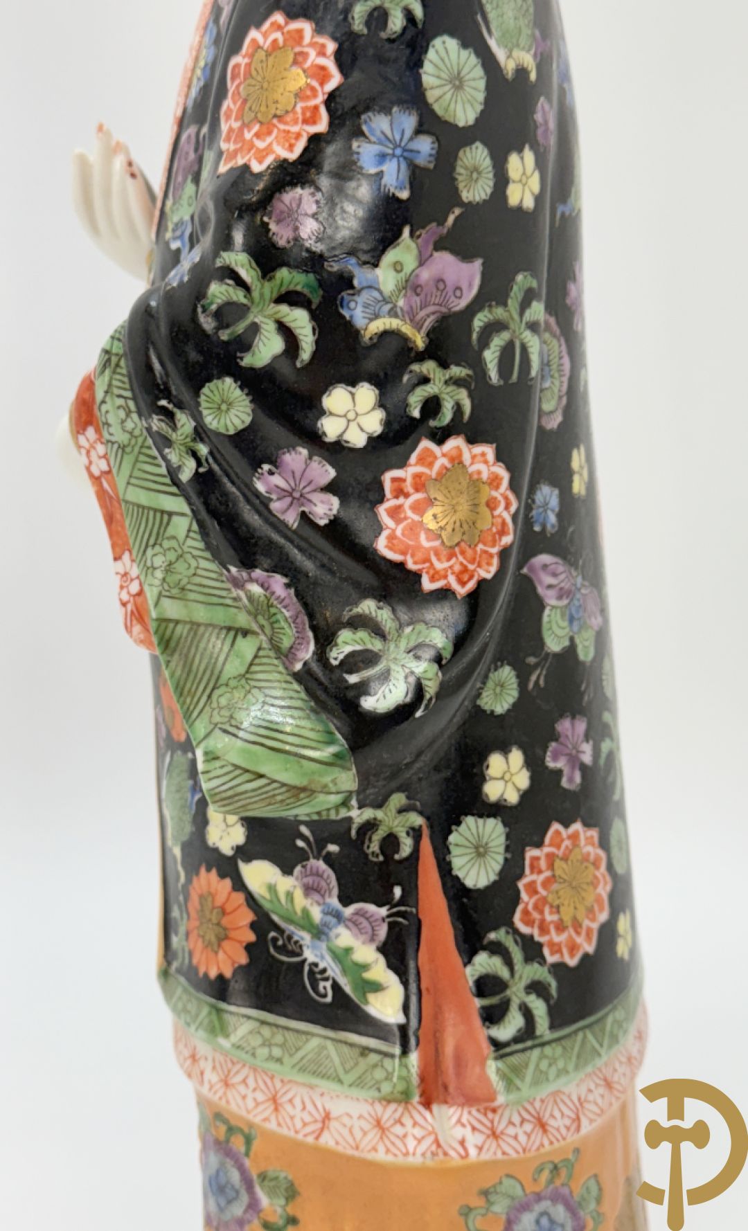 Porseleinen handbeschilderde geisha