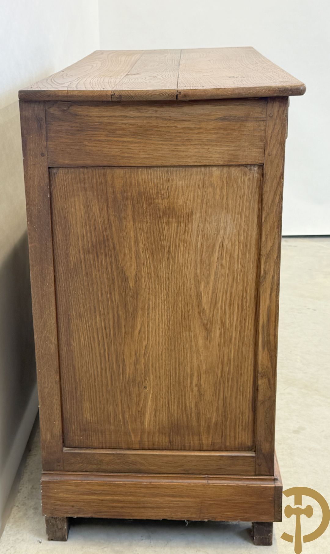 Masssief eiken tweedeursdresse Louis Philippe 19e