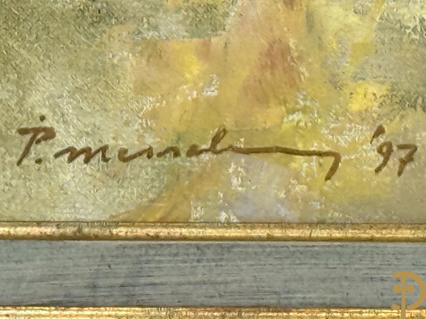 MESSELY P. getekend en verso gedateerd 