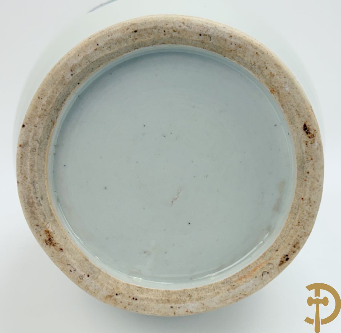 Chinese porseleinen vaas met decor van geisha