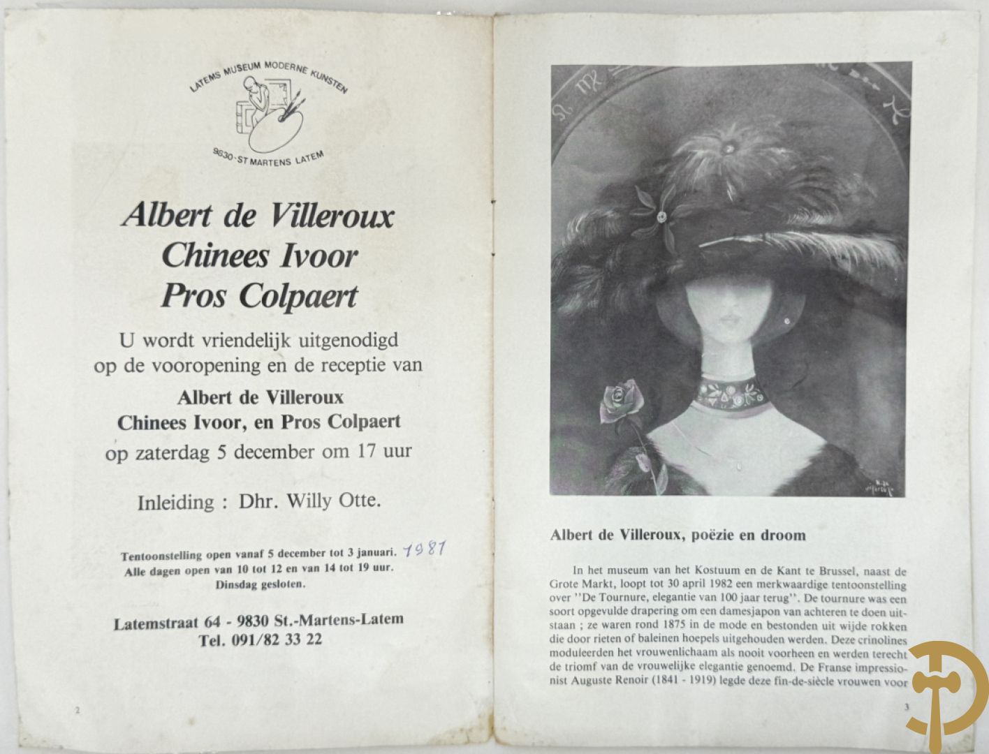 DE VILLEROUX A. getekend 