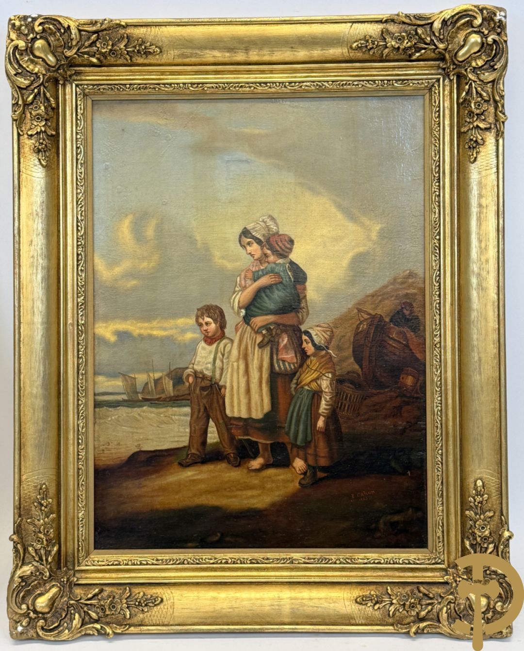 CAHON E. getekend Avril 1863 