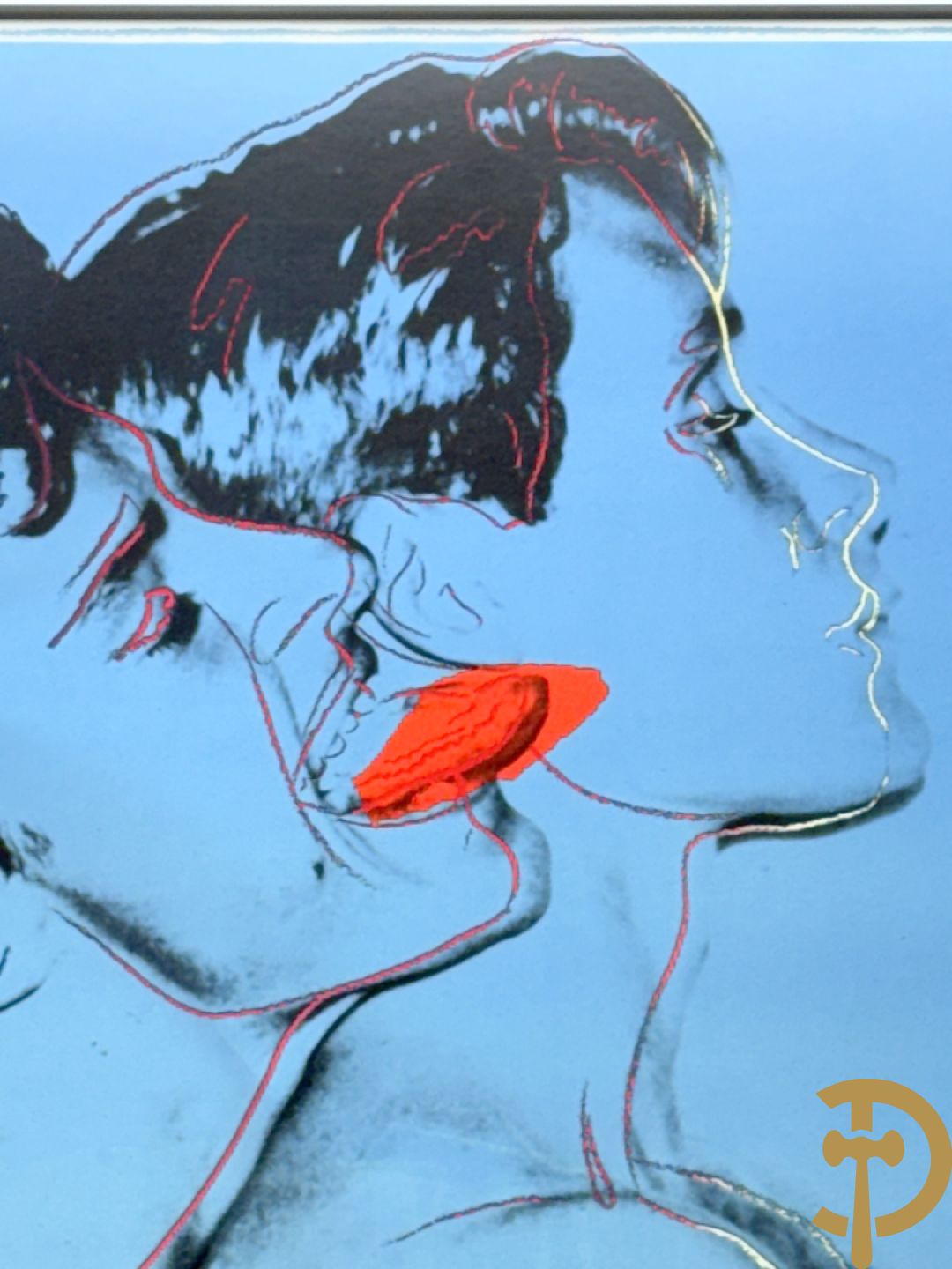 Oude affiche door Andy Warhol ontworpen voor de film Querelle, getekend in de plaat offset in colours