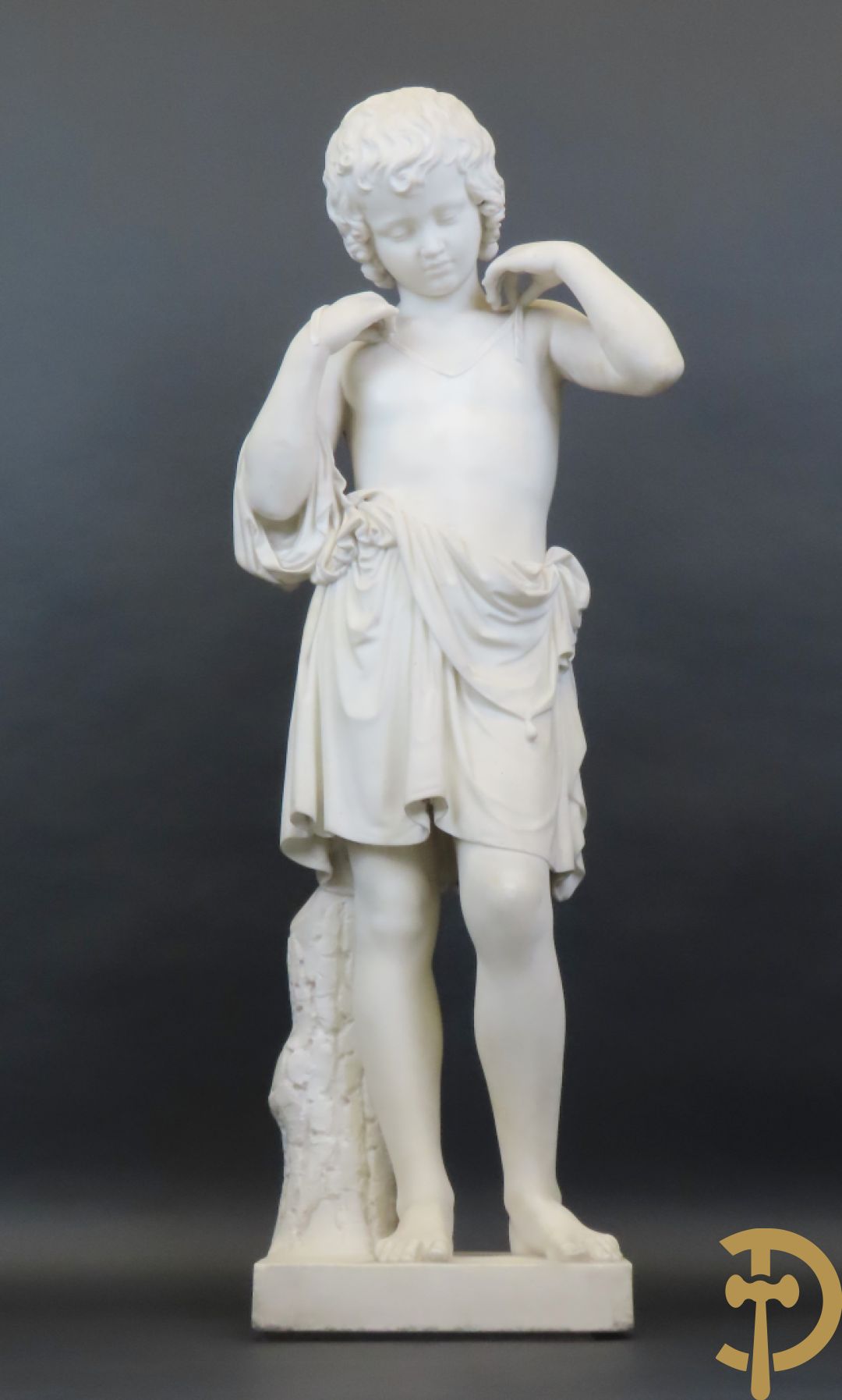 Onleesbaar getekend links achter 