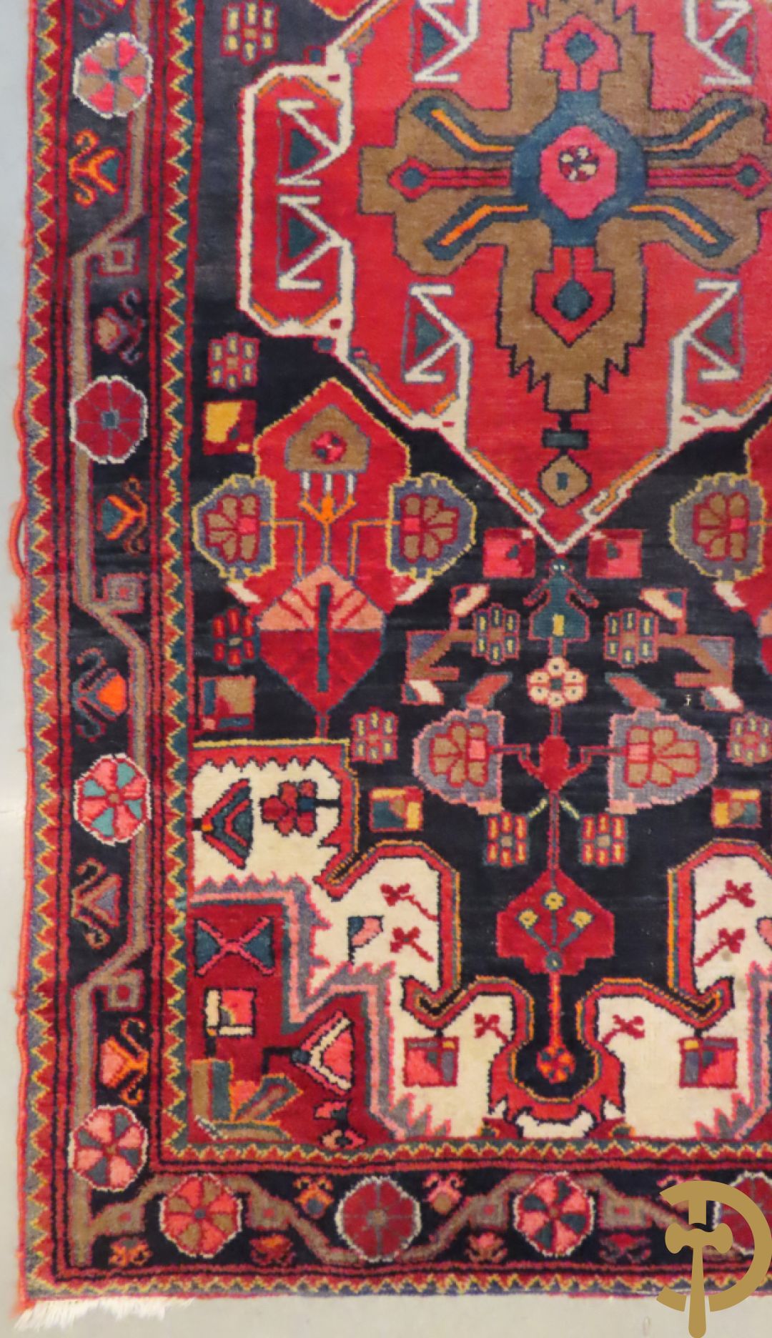 Drie oosterse handgeknoopte tapijten Kaukasus