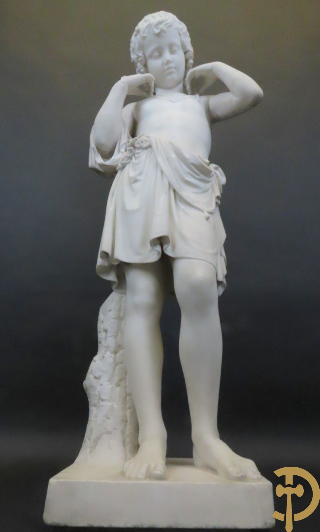 Onleesbaar getekend links achter 