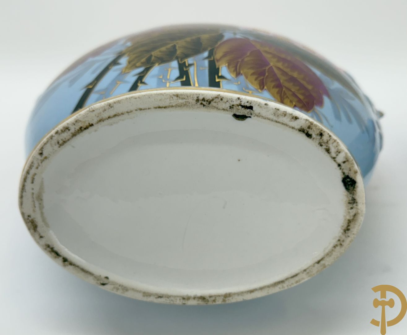 Paar porseleinen vazen met bloemendecor