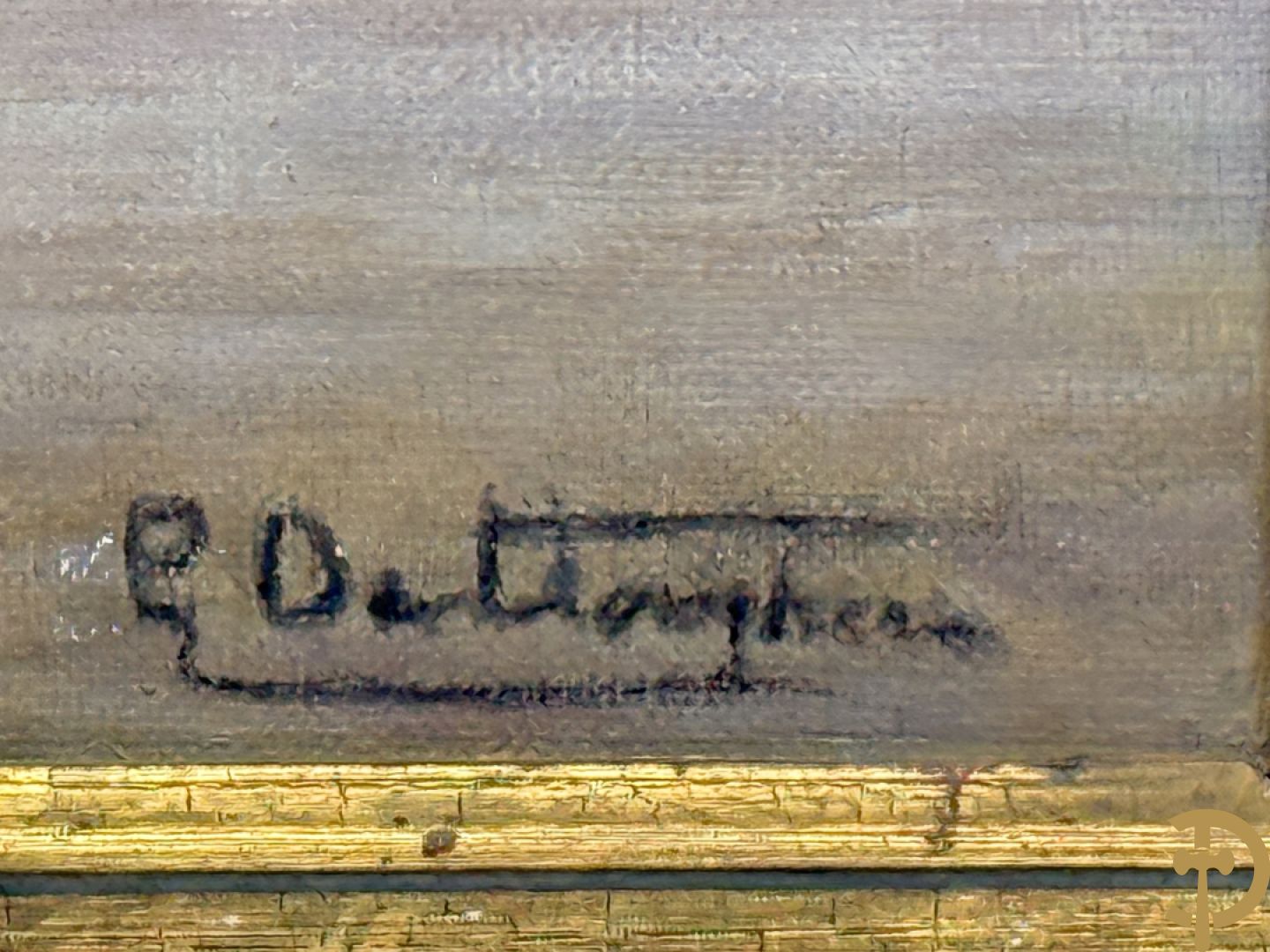 Onleesbaar getekend rechts onder 