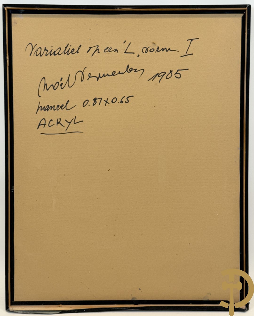 VERMEULEN NOËL getekend verso 1985 