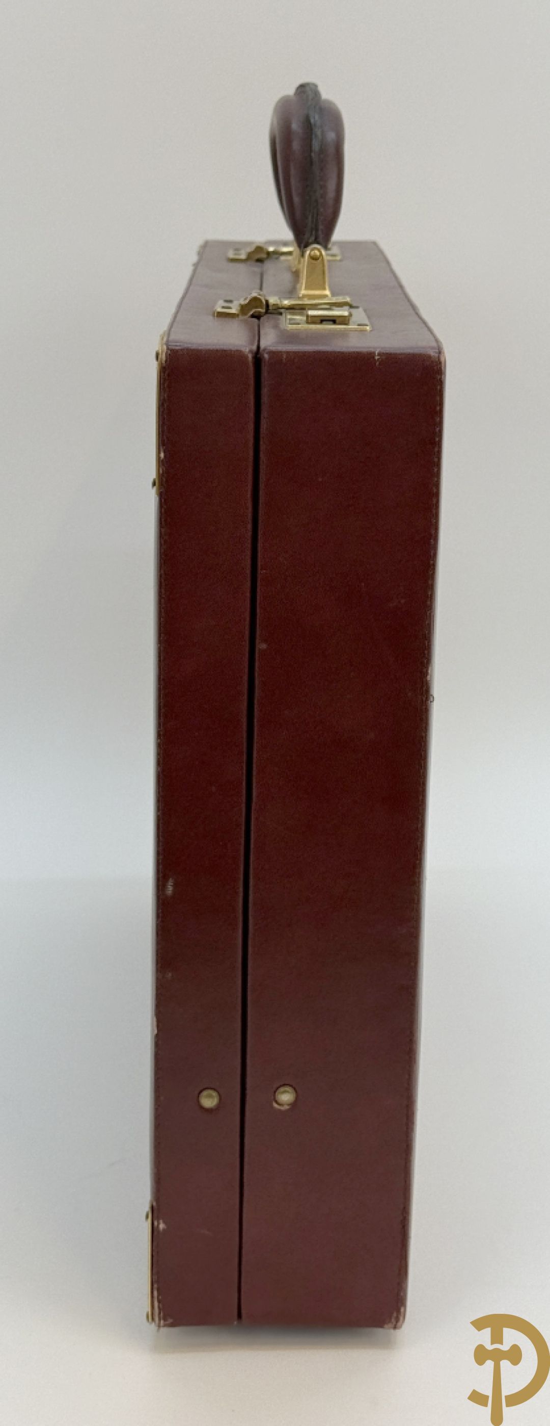 Bordeaux lederen aktentas Cartier + handtas Cartier