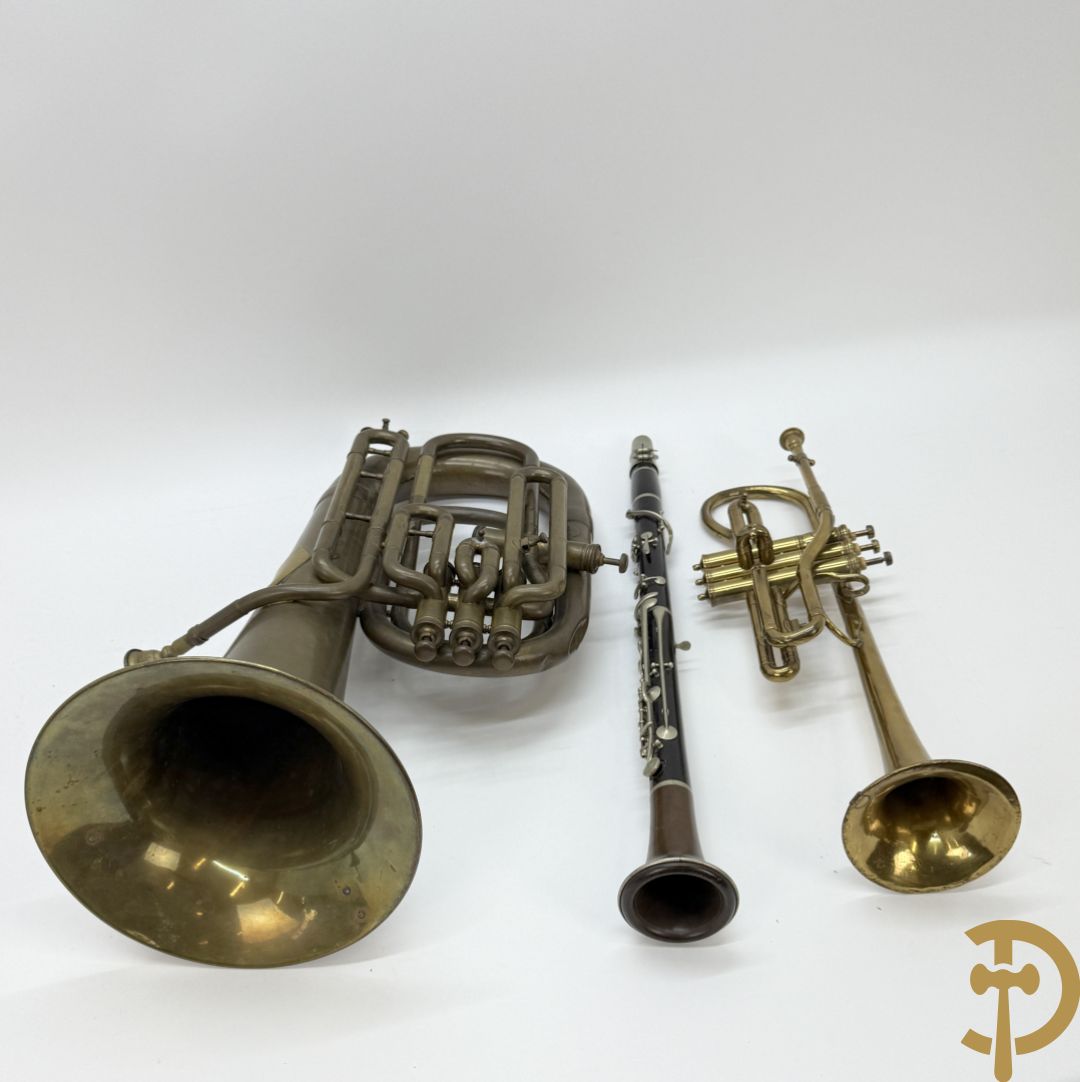 Klarinet + 2 trompetten