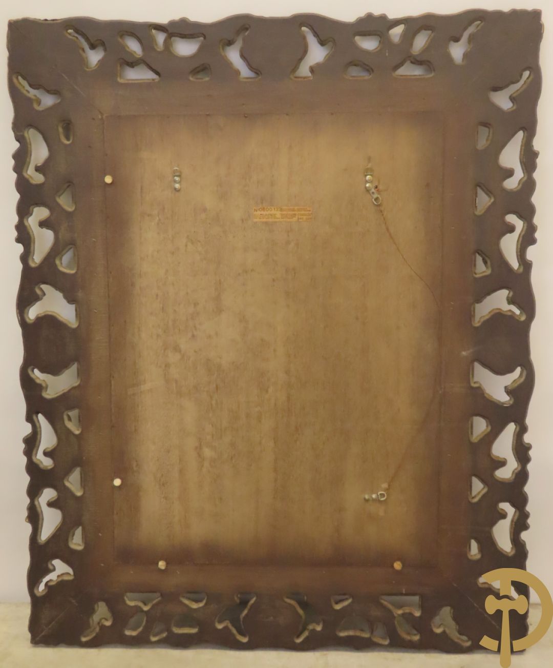 Vergulde spiegel met rocailles