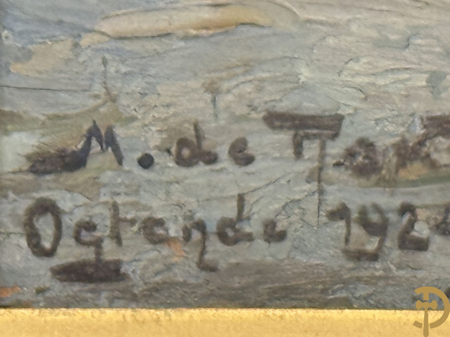 DE ROKONAKT M. getekend Oostende 1924 