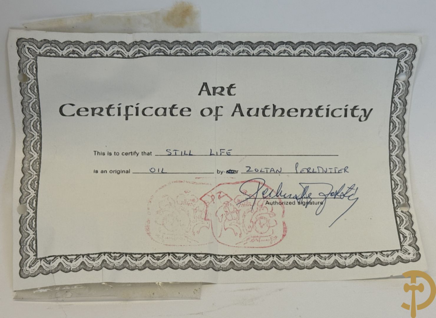 PERLMUTTER Z. (Zoltan) getekend 