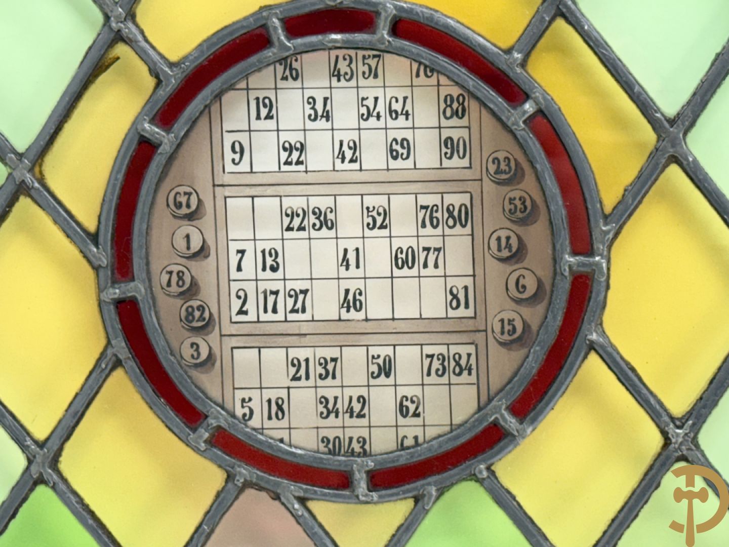 Twaalf loodramen met afbeeldingen van volksspelen