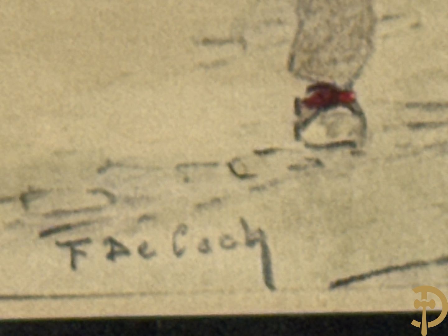 DE COCK F. getekend (Frans) 