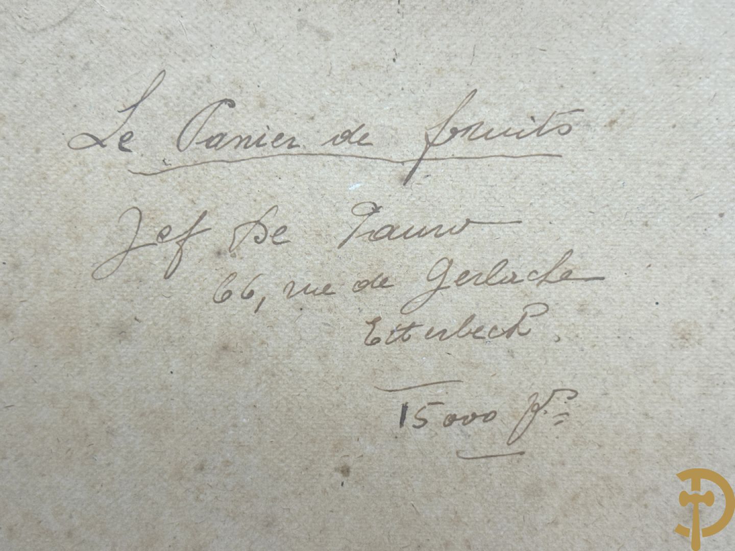 DE PAUW Jef getekend Etterbeek 1942 