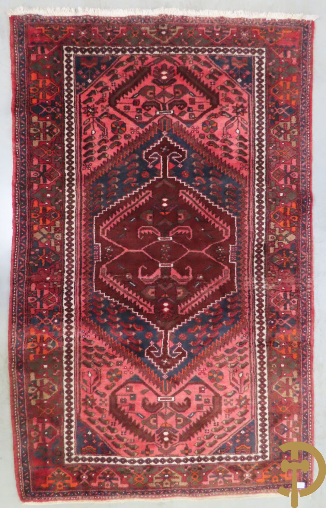 Twee oosterse handgeknoopte tapijten Hamadan