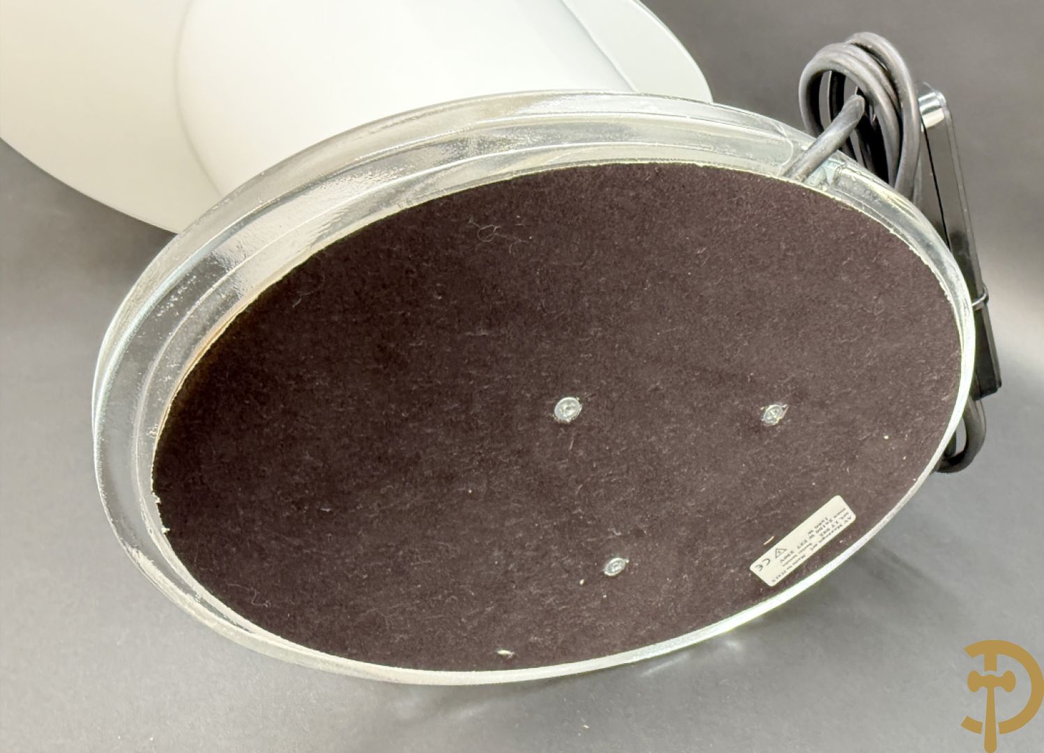 Design melkglazen lampadaire, AV Mazzega XL