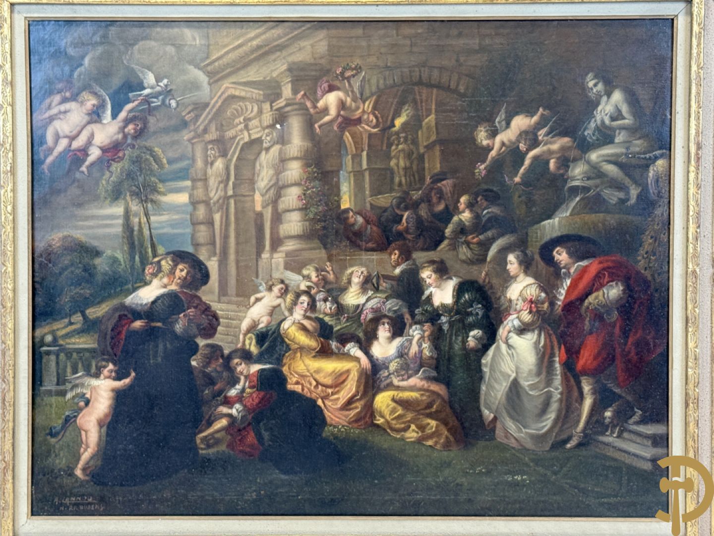 MANNOO A. getekend, naar P.P. Rubens 