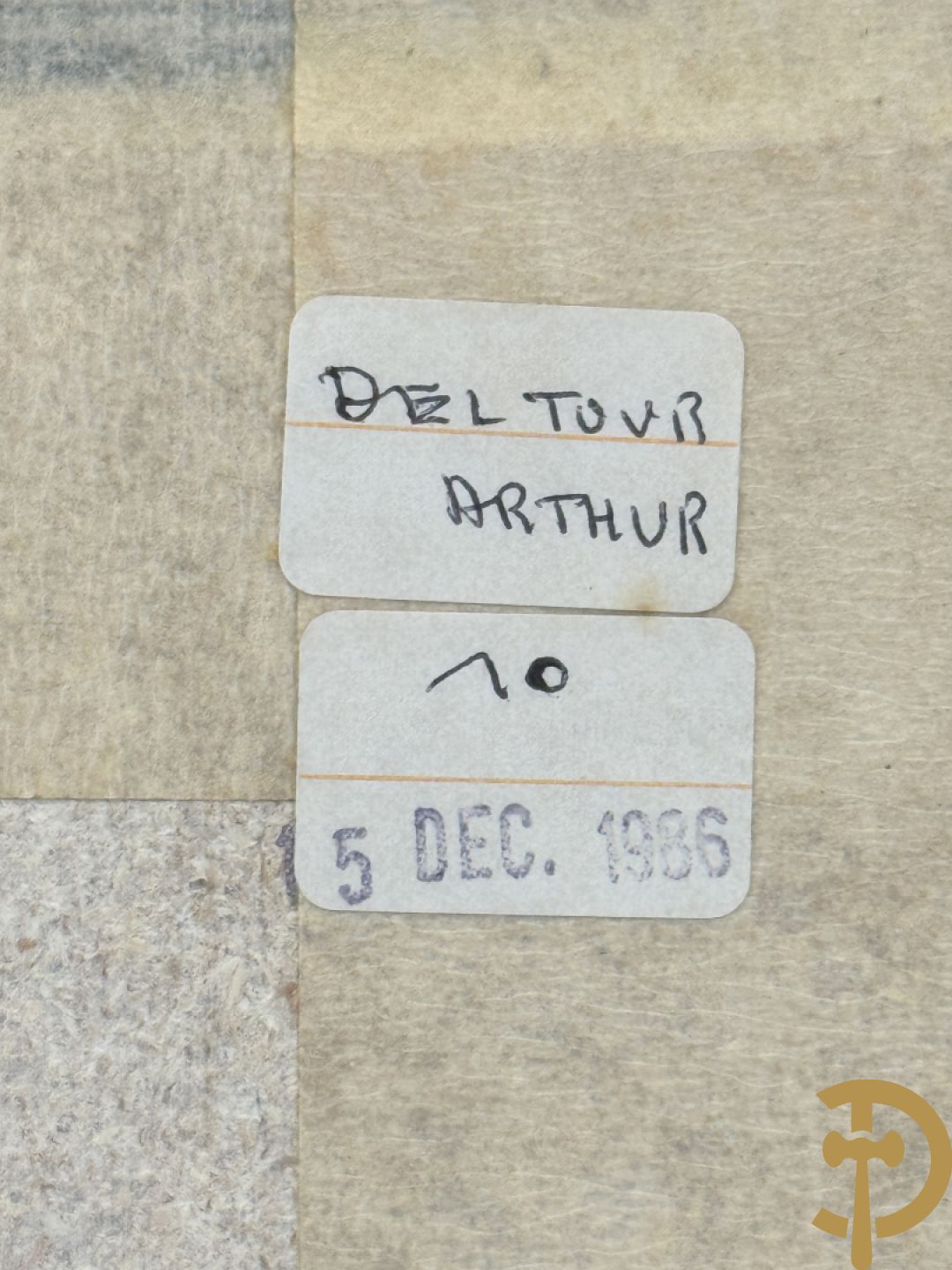 DELTOUR A. (Arthur) getekend 