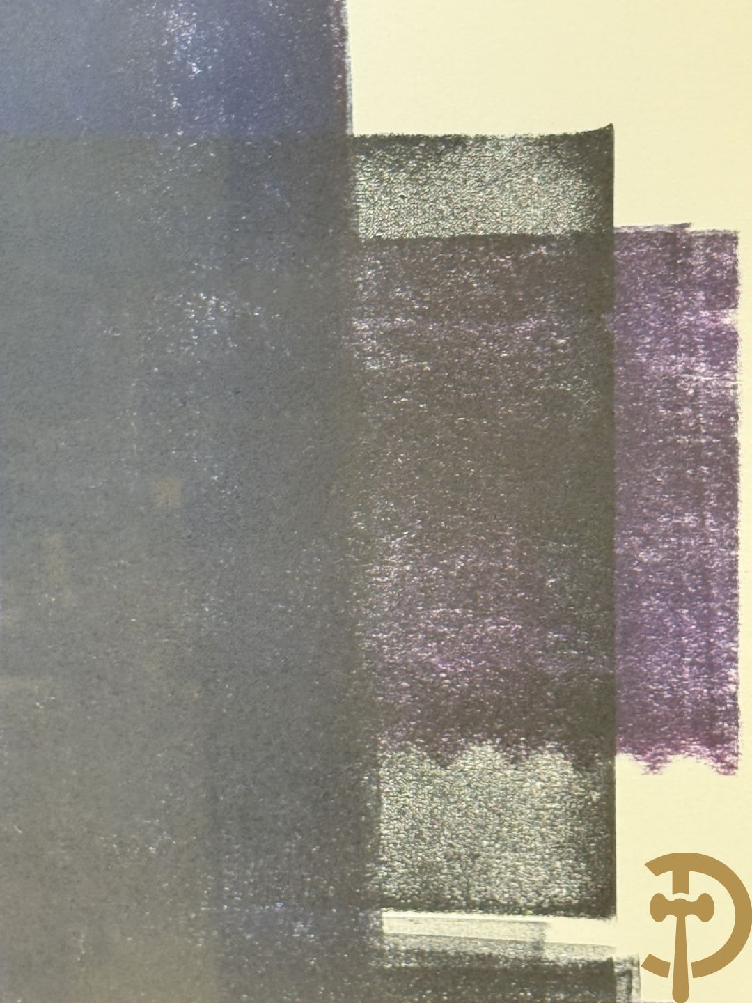 VERMEULEN NOËL getekend 1982 - drieluik acrylverf op papier