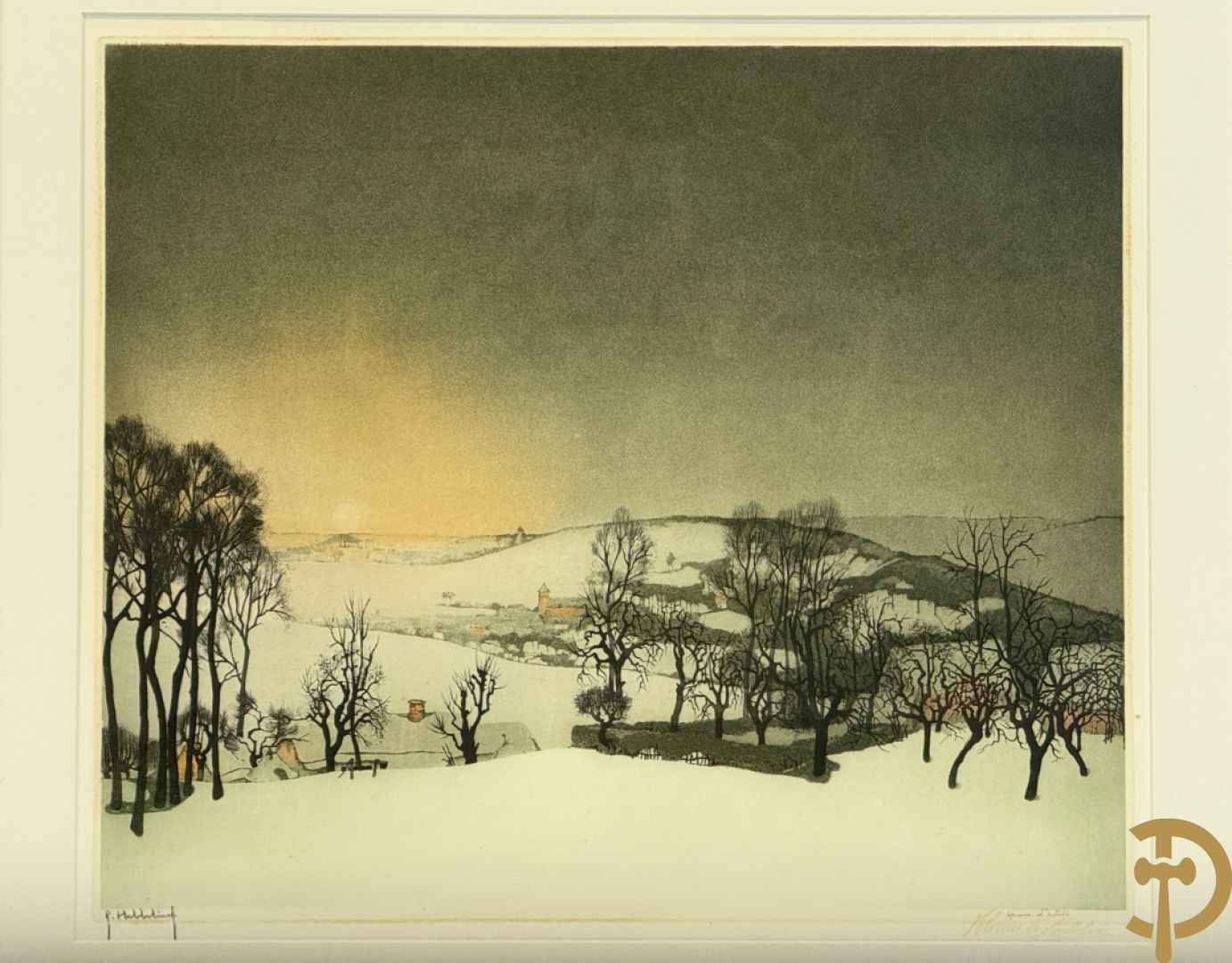 DE SAEDELEER Valerius in de plaat getekend 